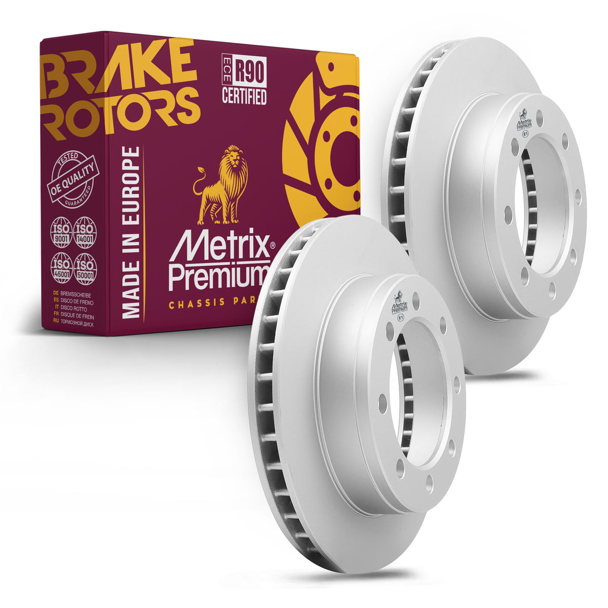 Metrix Premium Front Disc Brake Rotor Kit 92307MT OEM fit auto parts