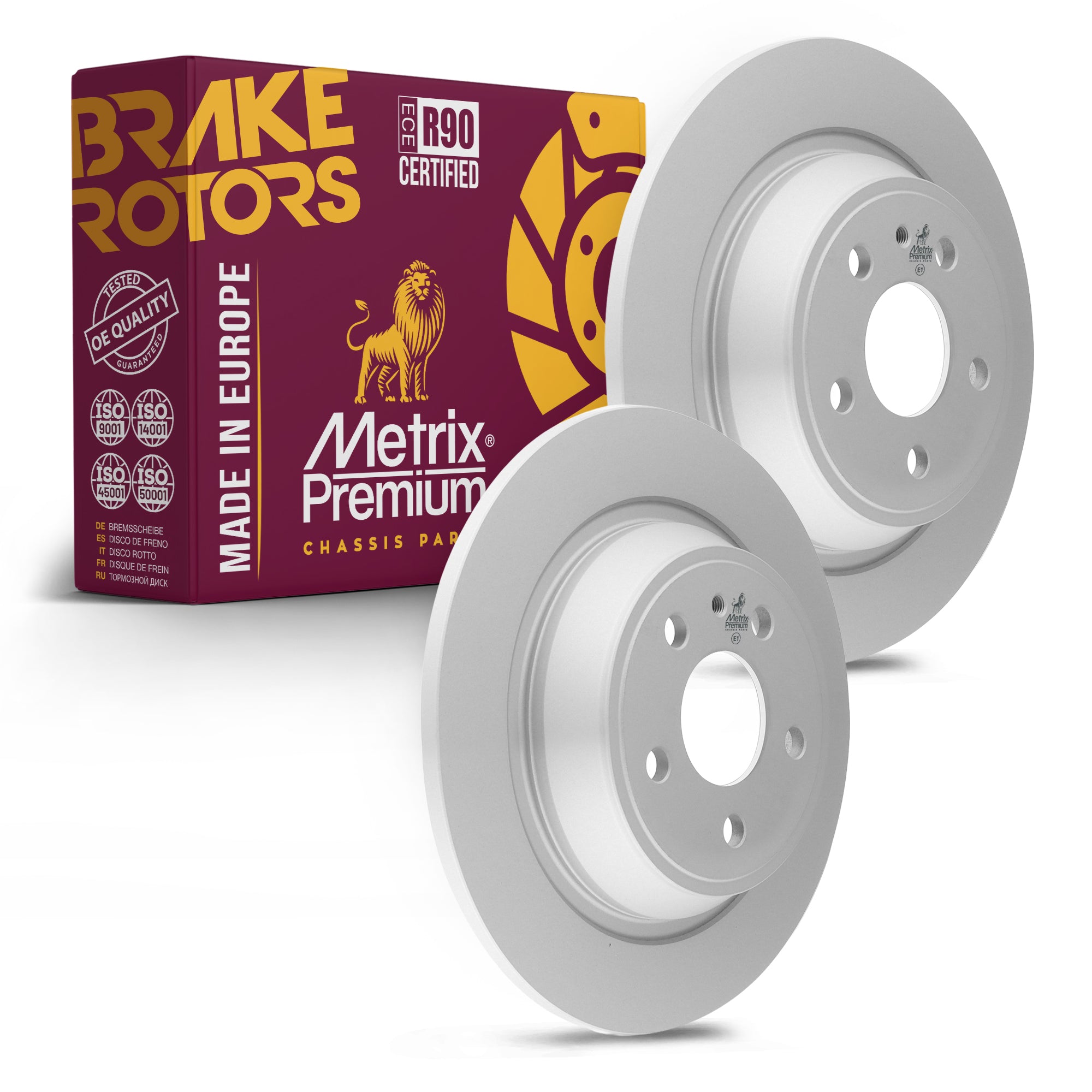Metrix Premium Rear Disc Brake Rotor Kit 92315MT OEM fit auto parts
