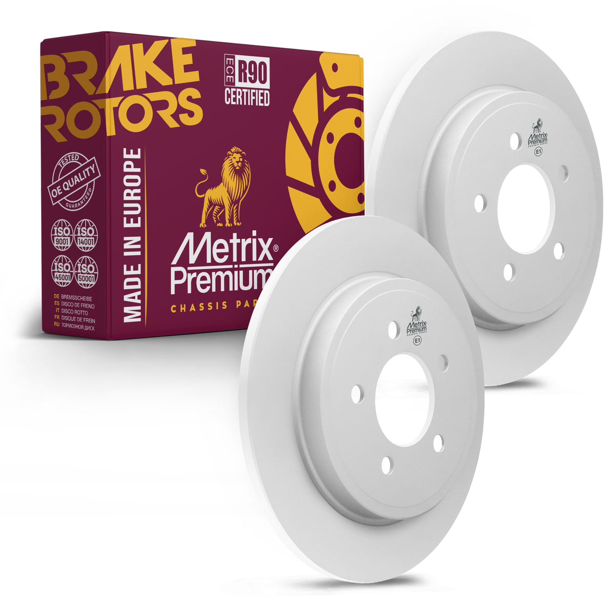 Metrix Premium Rear Disc Brake Rotor Kit 92316MT OEM fit auto parts