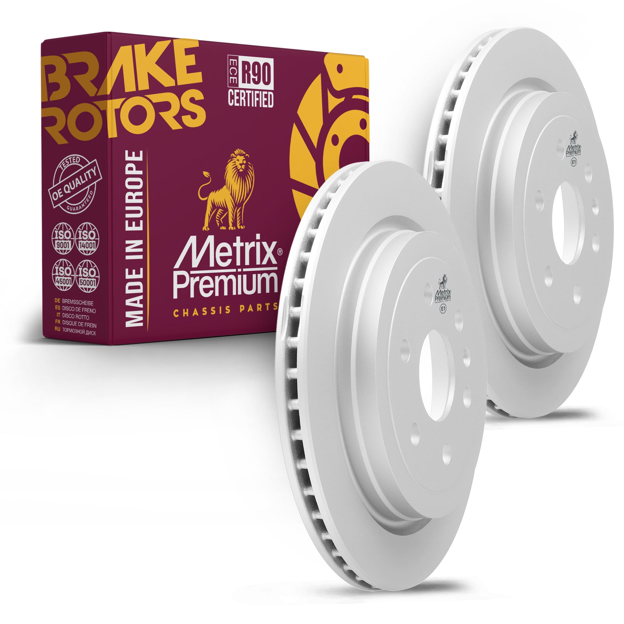 Metrix Premium Rear Disc Brake Rotor Kit 92320MT OEM fit auto parts