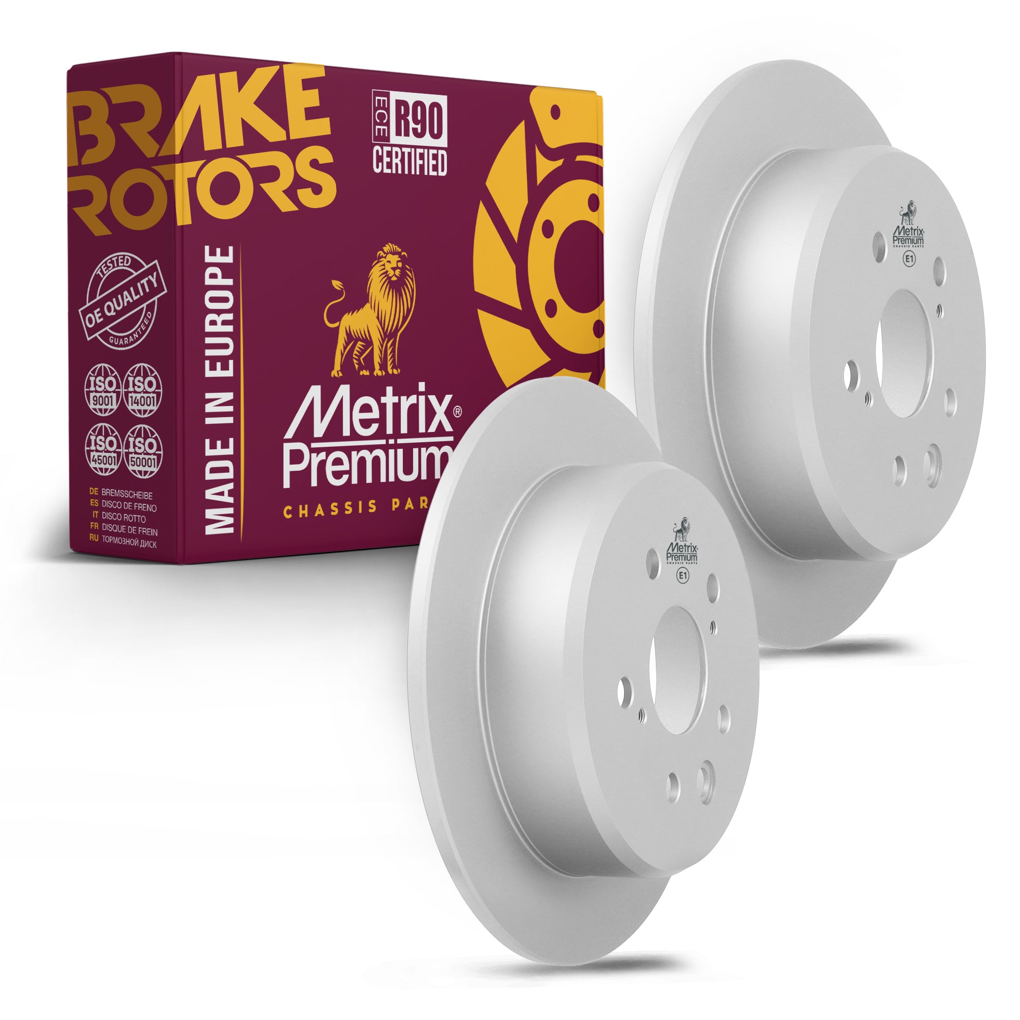 Metrix Premium Rear Disc Brake Rotor Kit 92327MT OEM fit auto parts