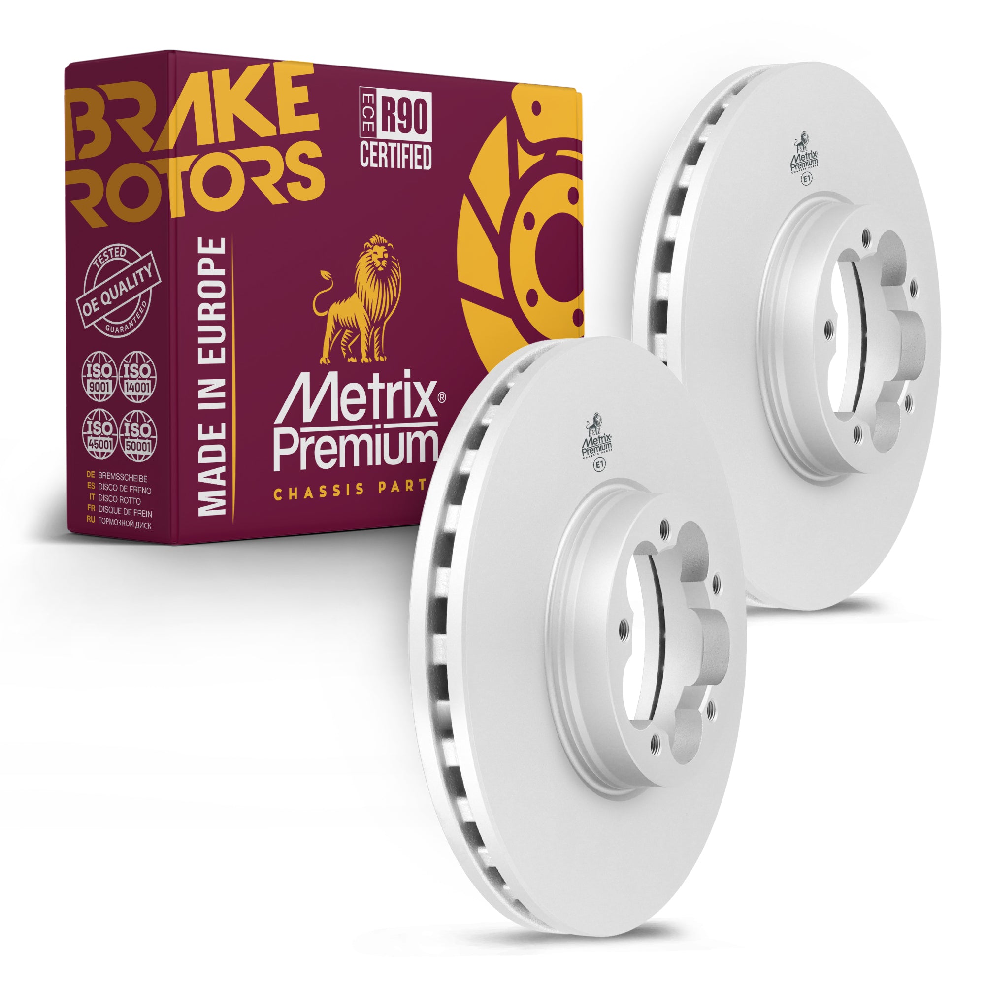 Metrix Premium Front Disc Brake Rotor Kit 92335MT OEM fit auto parts