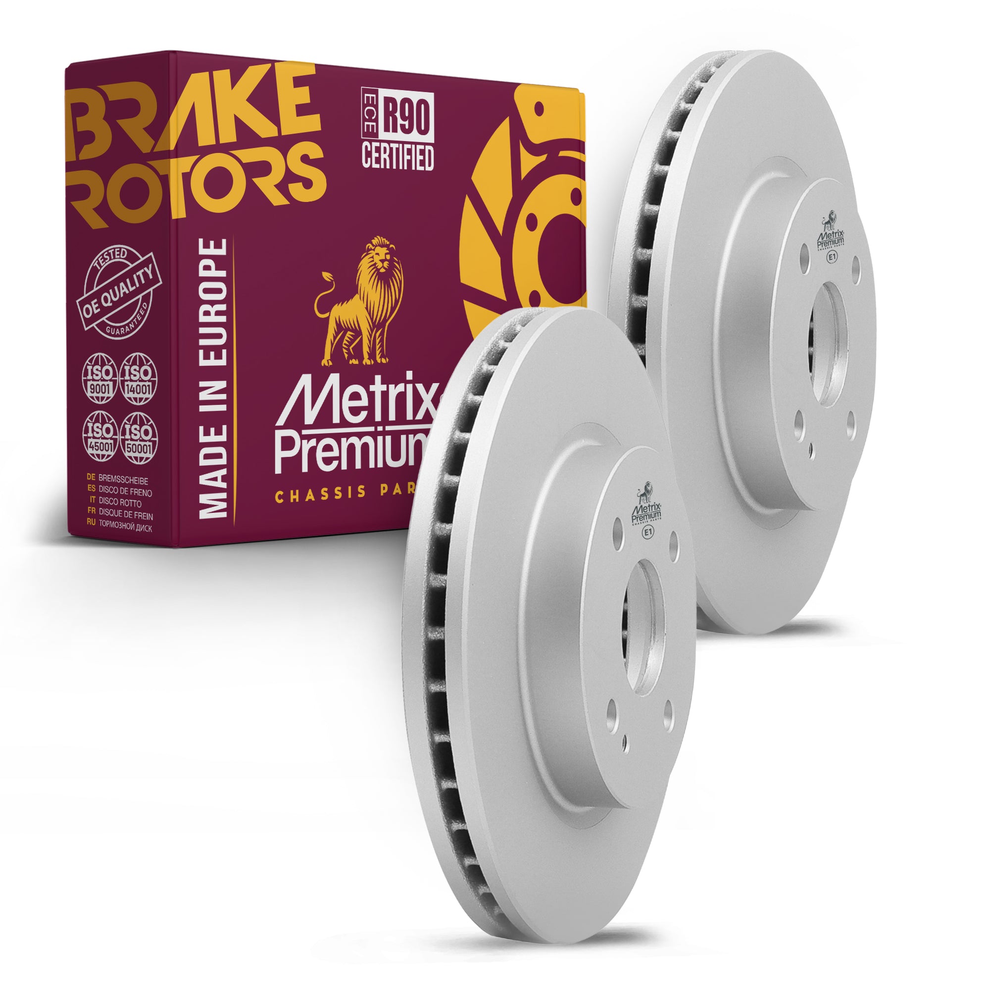 Metrix Premium Front Disc Brake Rotor Kit 92338MT OEM fit auto parts