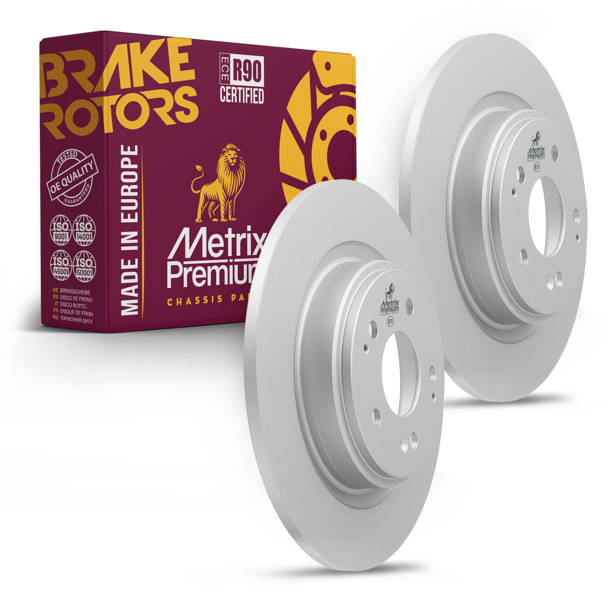 Metrix Premium Rear Disc Brake Rotor Kit 92342MT OEM fit auto parts