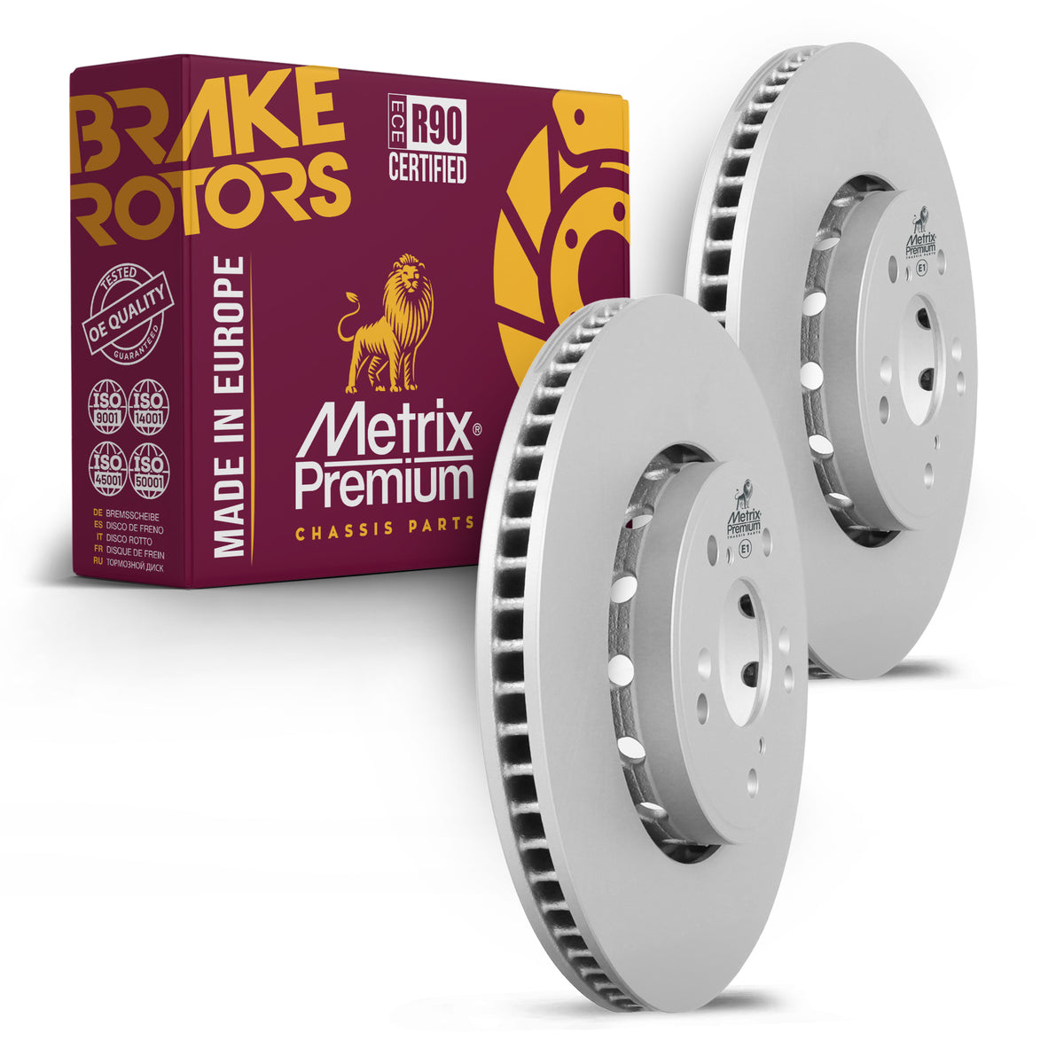 Metrix Premium Front Disc Brake Rotor Kit 92345MT OEM fit auto parts
