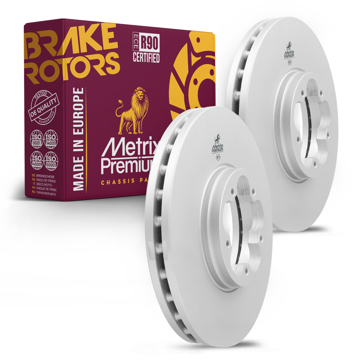 Metrix Premium Front Disc Brake Rotor Kit 92348MT OEM fit auto parts