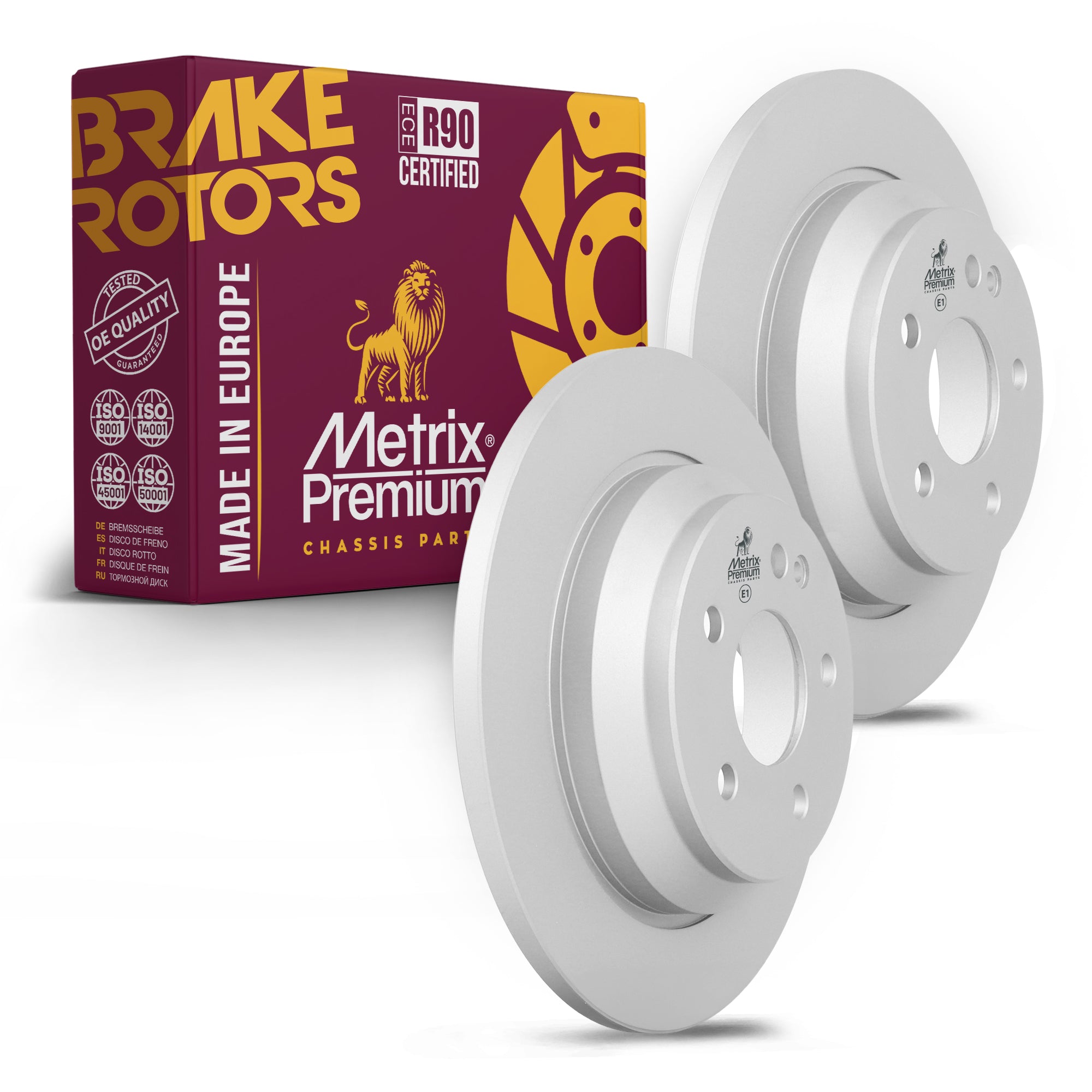 Metrix Premium Rear Disc Brake Rotor Kit 92352MT OEM fit auto parts