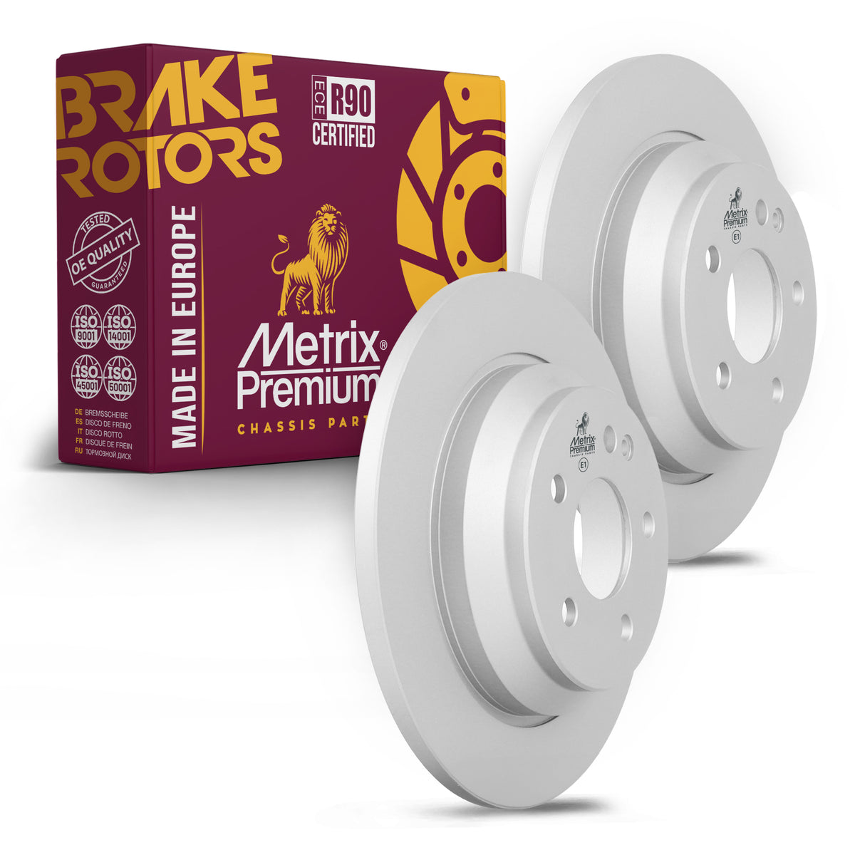 Metrix Premium Rear Disc Brake Rotor Kit 92352MT OEM fit auto parts