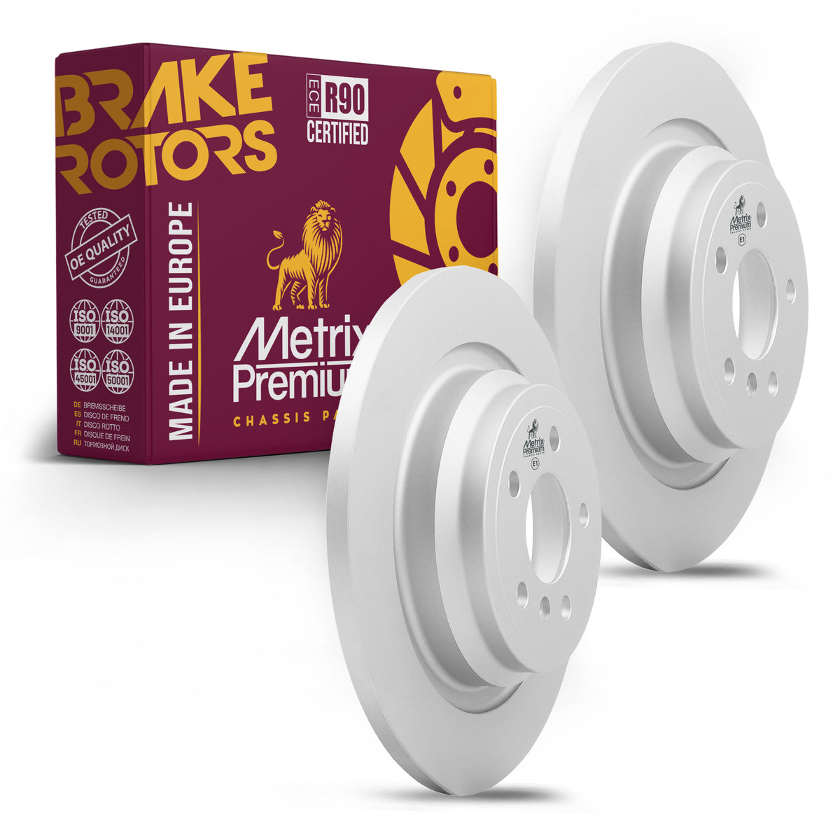 Metrix Premium Rear Disc Brake Rotor Kit 92355MT OEM fit auto parts