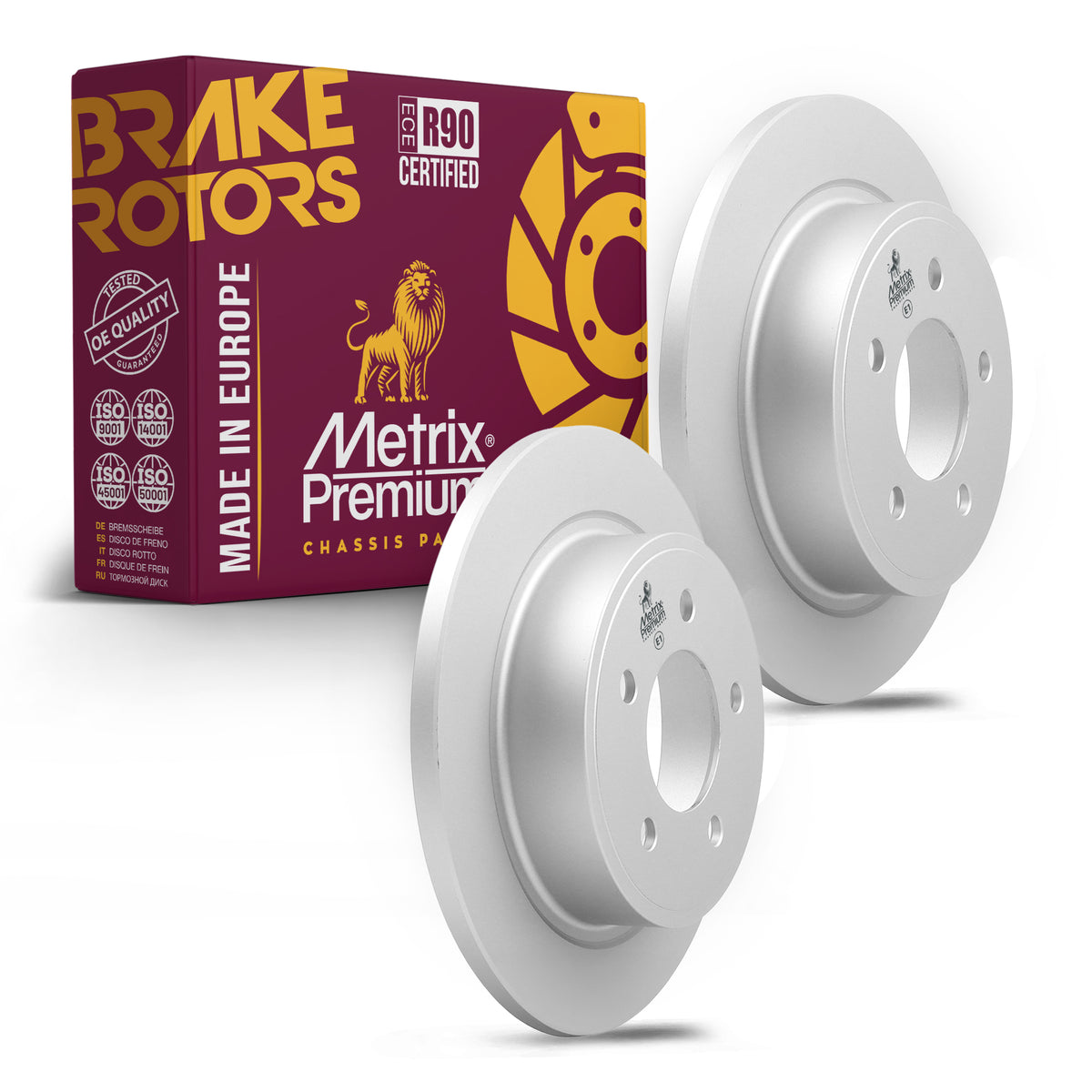 Metrix Premium Rear Disc Brake Rotor Kit 92363MT OEM fit auto parts