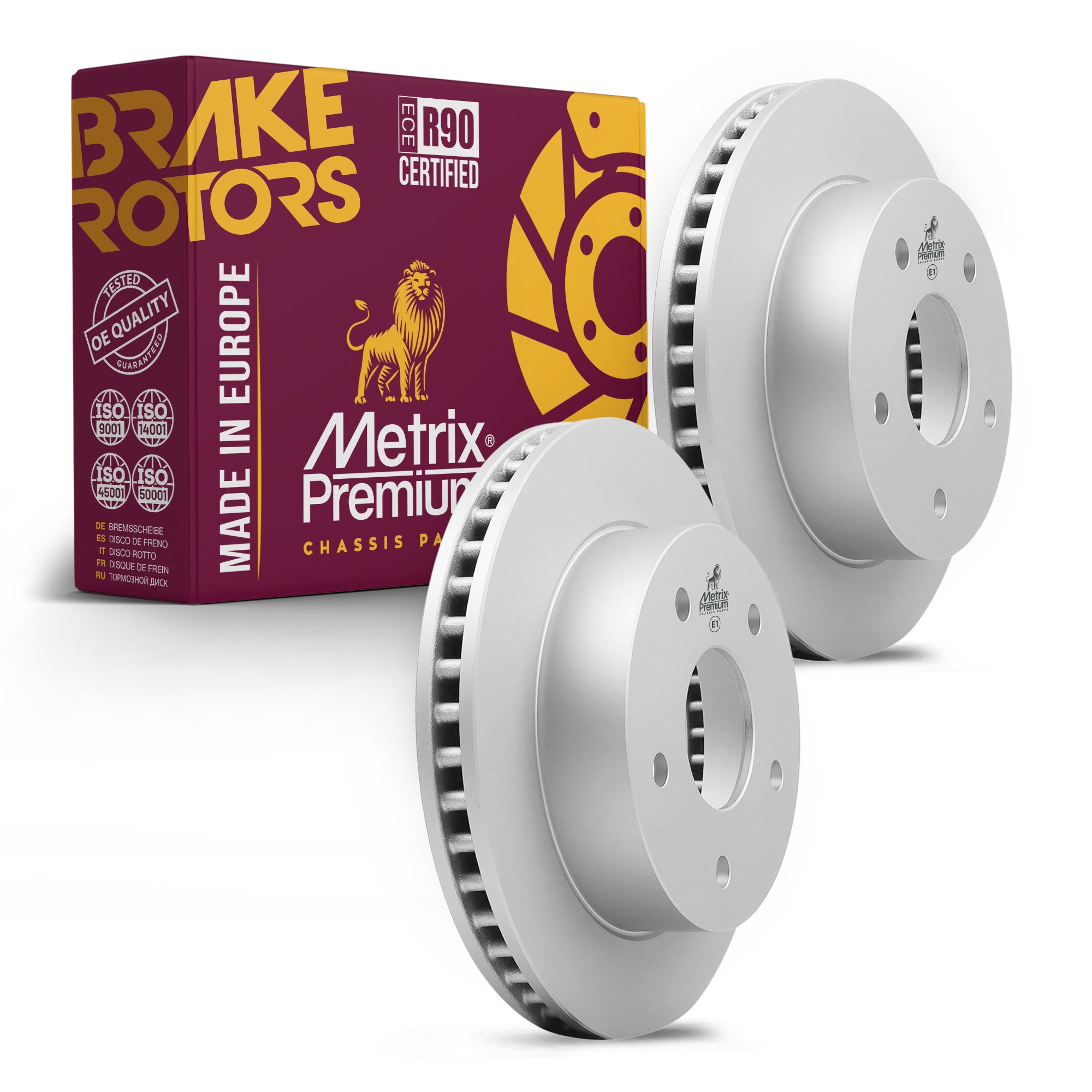 Metrix Premium Front Disc Brake Rotor Kit 92365MT OEM fit auto parts