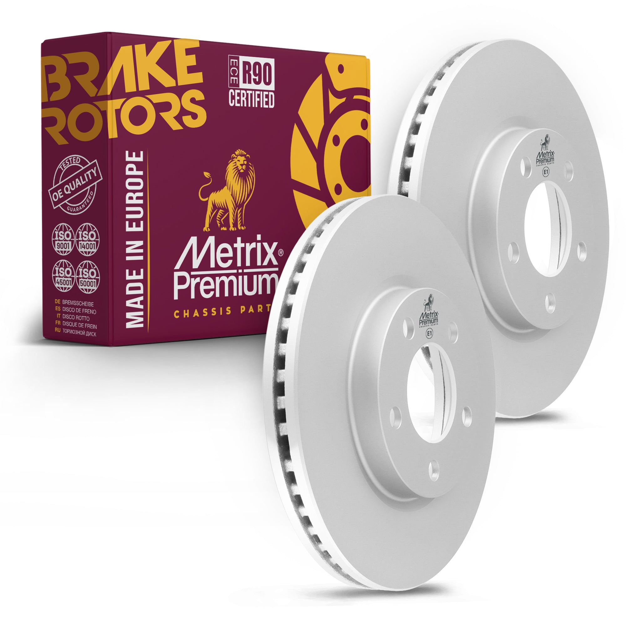 Metrix Premium Front Disc Brake Rotor Kit 92368MT OEM fit auto parts