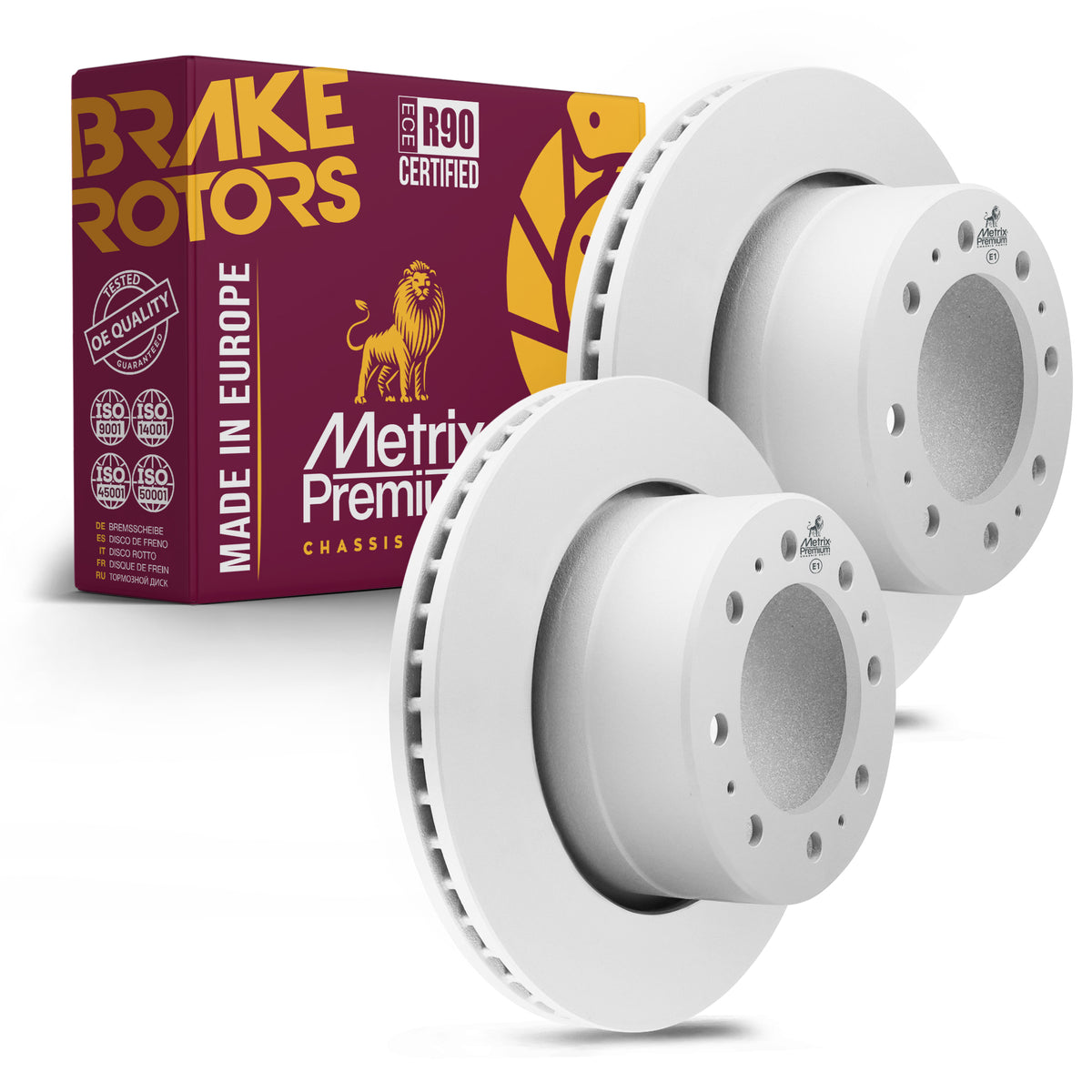 Metrix Premium Rear Disc Brake Rotor Kit 92378MT OEM fit auto parts