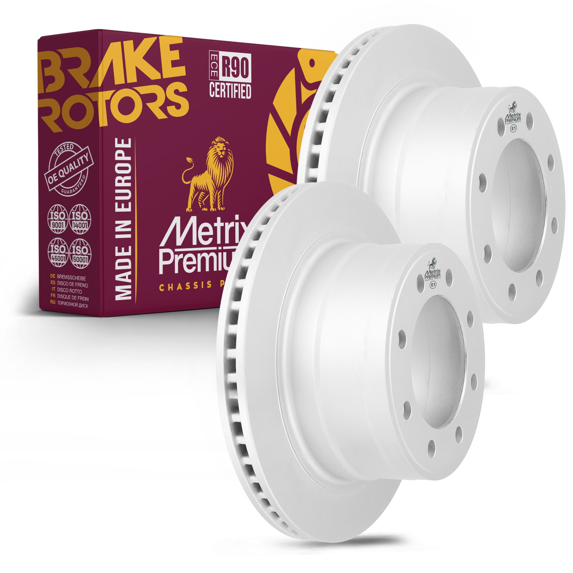 Metrix Premium Rear Disc Brake Rotor Kit 92380MT OEM fit auto parts