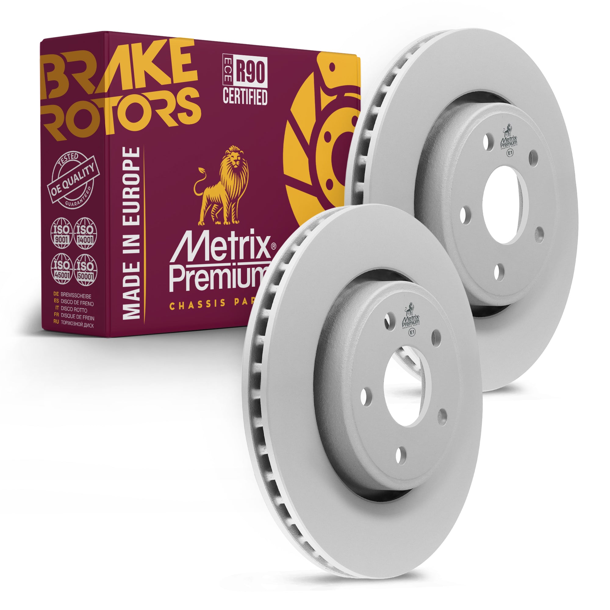 Metrix Premium Front Disc Brake Rotor Kit 92382MT OEM fit auto parts