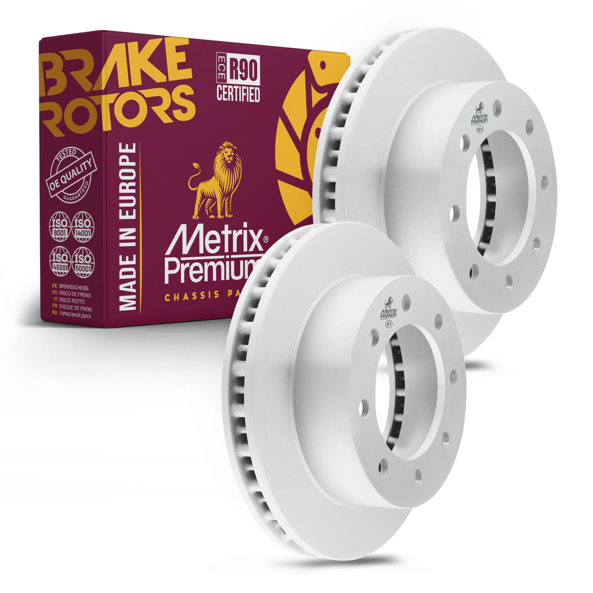 Metrix Premium Front Disc Brake Rotor Kit 92383MT OEM fit auto parts