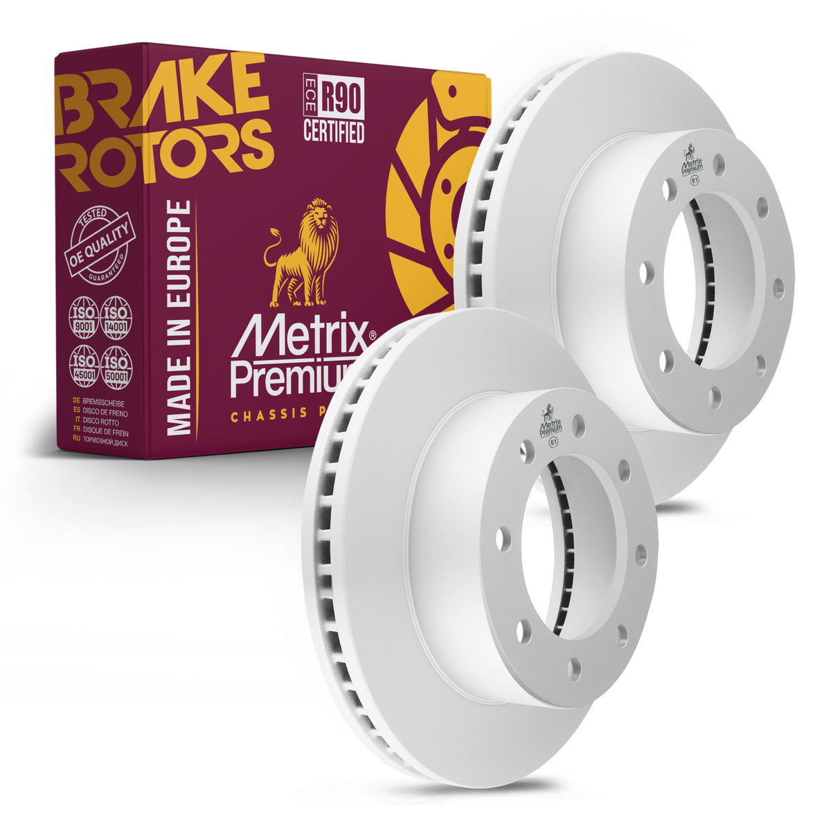 Metrix Premium Front Disc Brake Rotor Kit 92384MT OEM fit auto parts