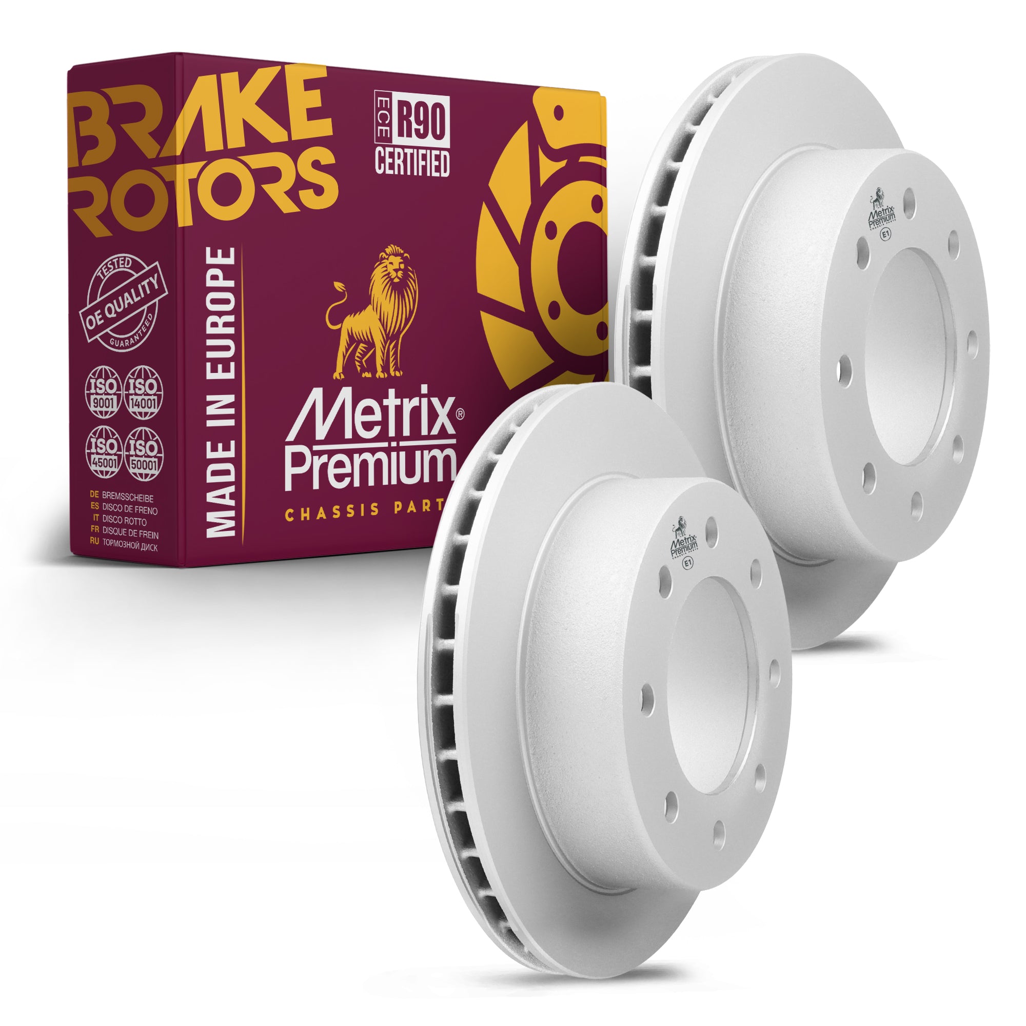 Metrix Premium Rear Disc Brake Rotor Kit 92387MT OEM fit auto parts