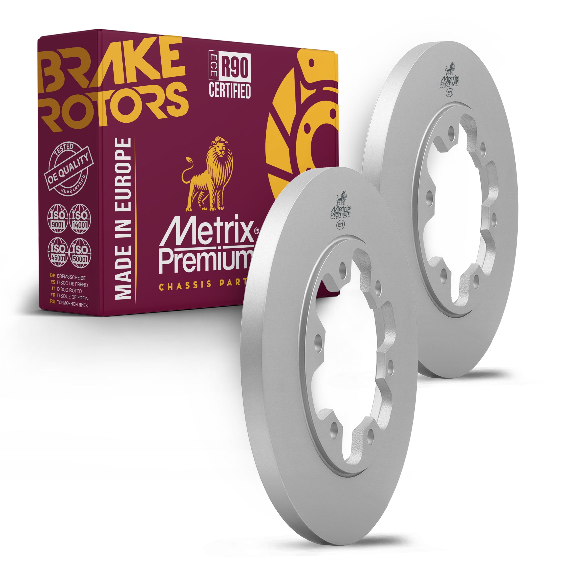 Metrix Premium Rear Disc Brake Rotor Kit 92389MT OEM fit auto parts