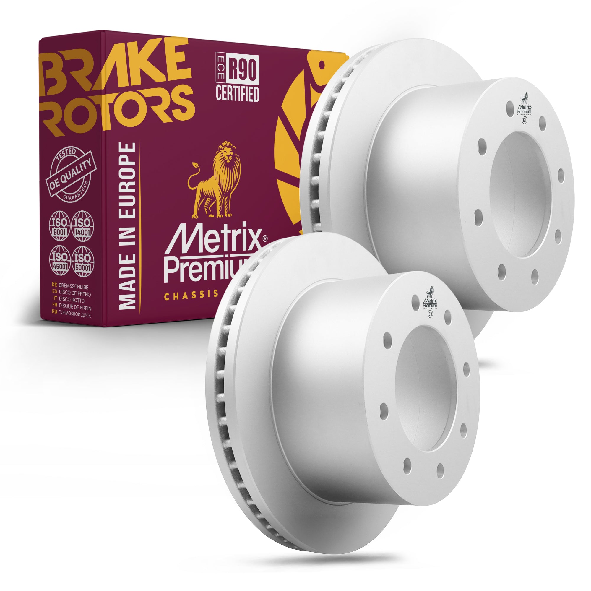 Metrix Premium Rear Disc Brake Rotor Kit 92400MT OEM fit auto parts