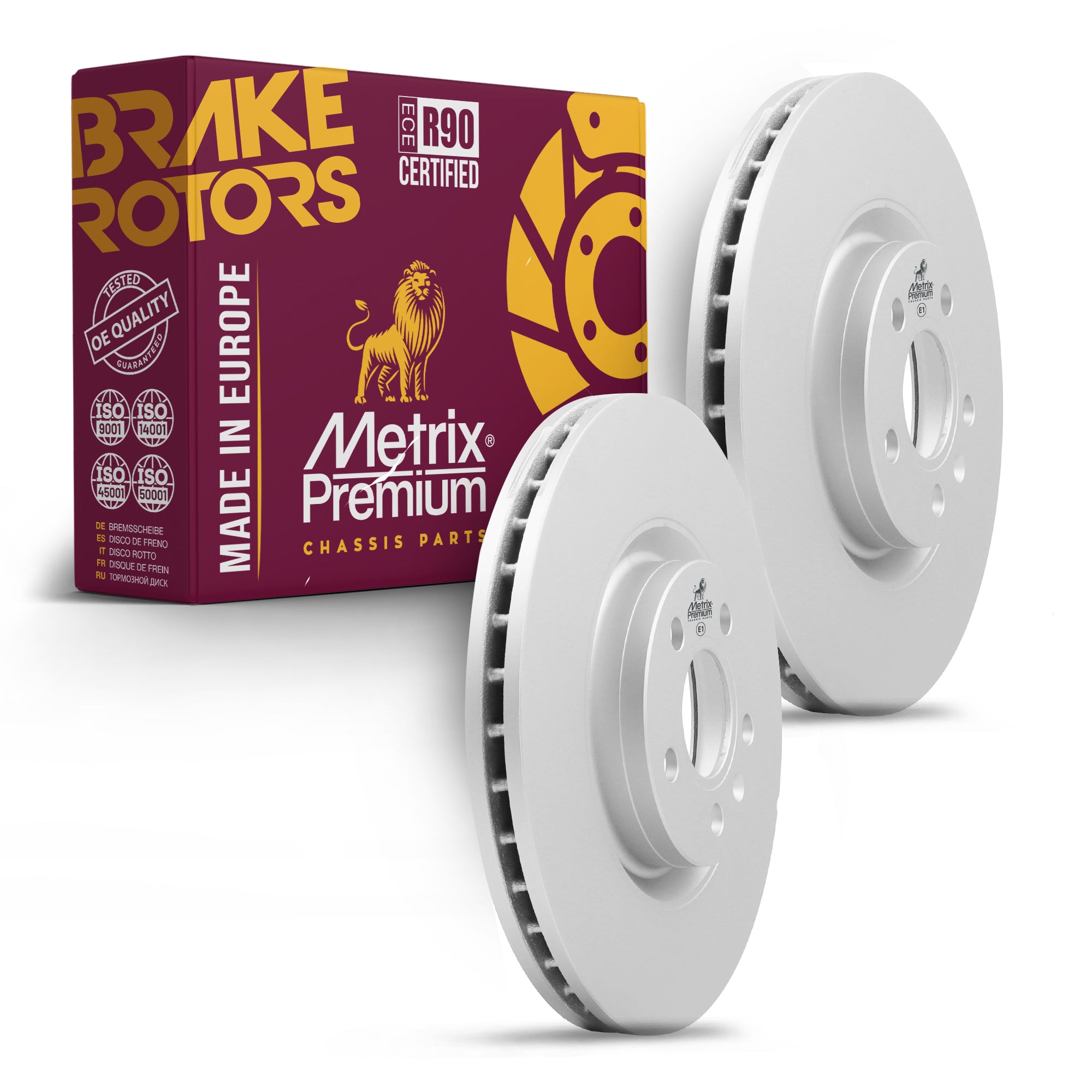Metrix Premium Front Disc Brake Rotor Kit 92401MT OEM fit auto parts