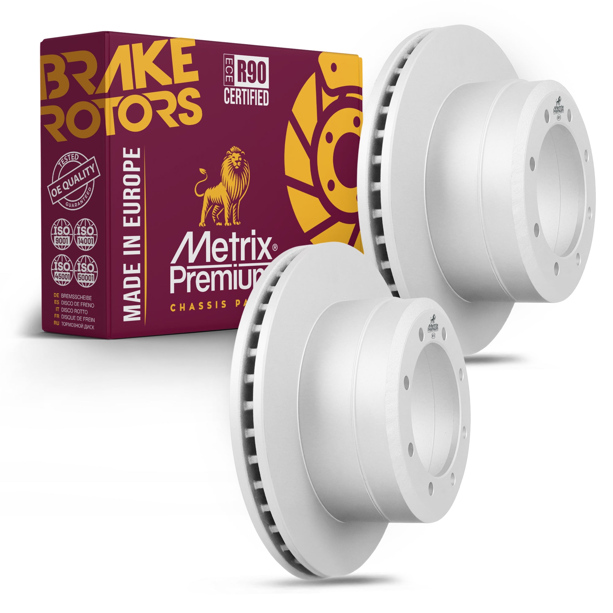 Metrix Premium Rear Disc Brake Rotor Kit 92405MT OEM fit auto parts