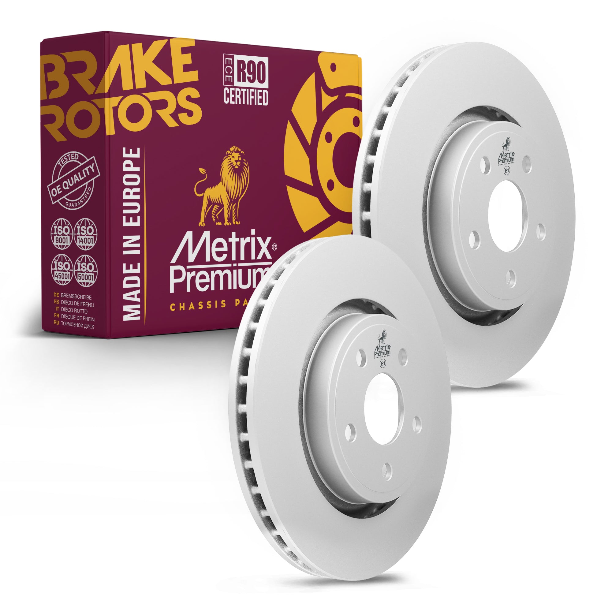 Metrix Premium Front Disc Brake Rotor Kit 92408MT OEM fit auto parts