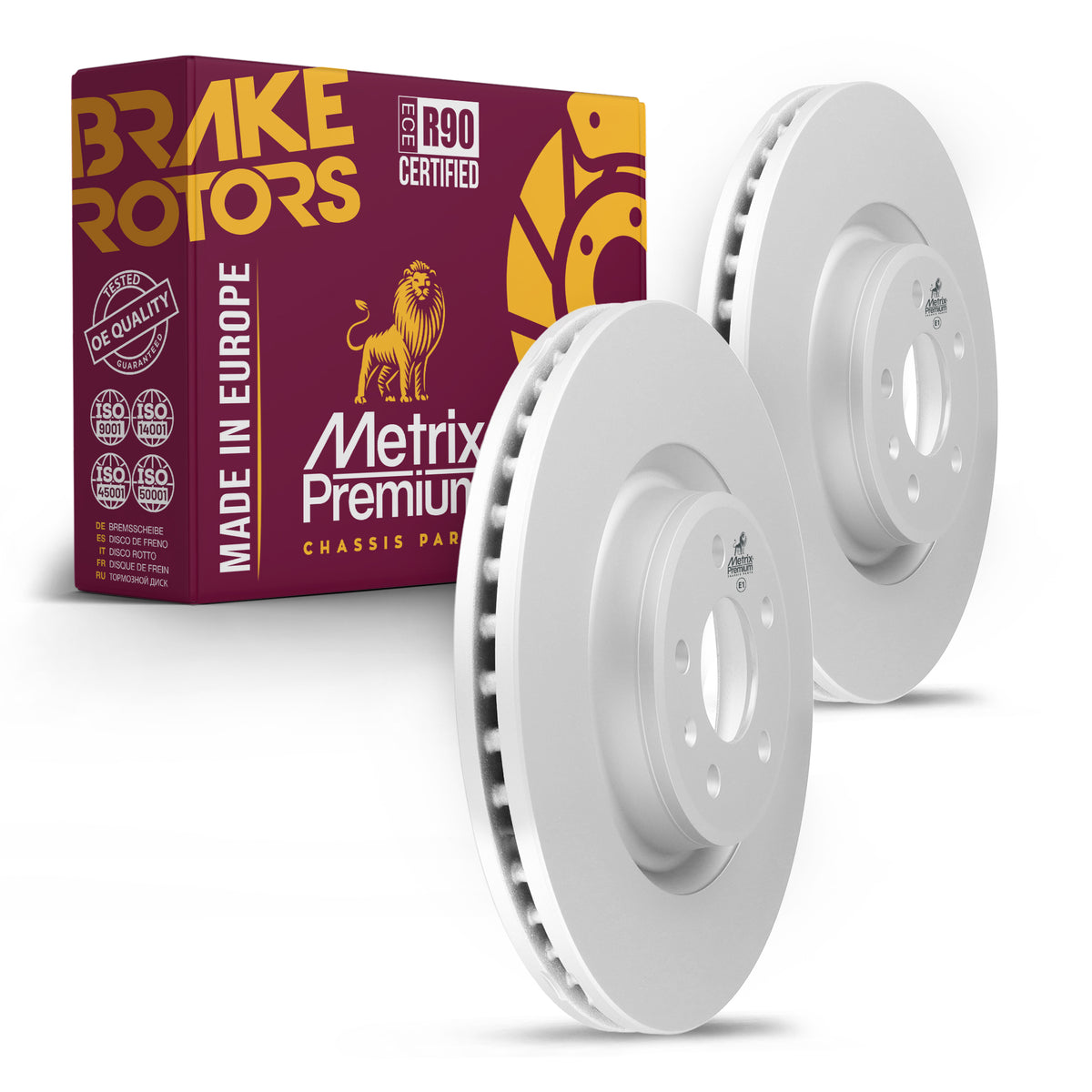 Metrix Premium Front Disc Brake Rotor Kit 92409MT OEM fit auto parts