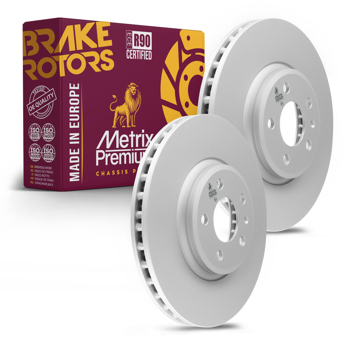 Metrix Premium Front Disc Brake Rotor Kit 92421MT OEM fit auto parts