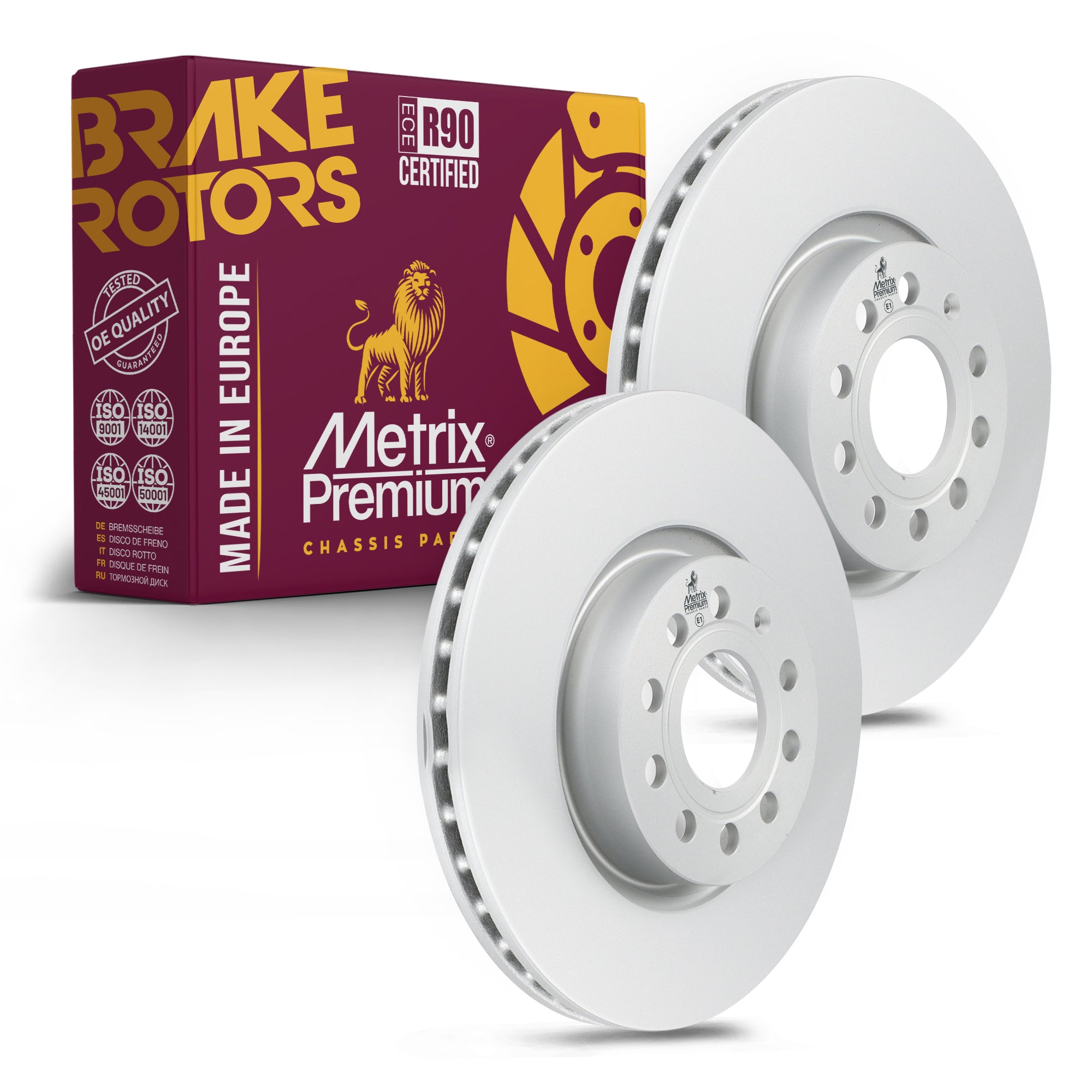 Metrix Premium Front Disc Brake Rotor Kit 92422MT OEM fit auto parts