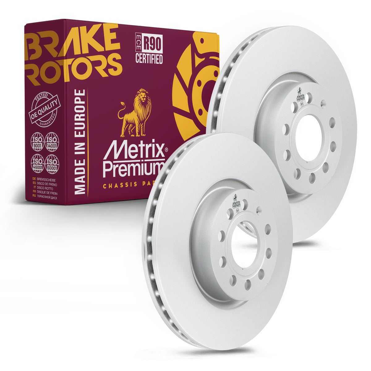 Metrix Premium Front Disc Brake Rotor Kit 92422MT OEM fit auto parts