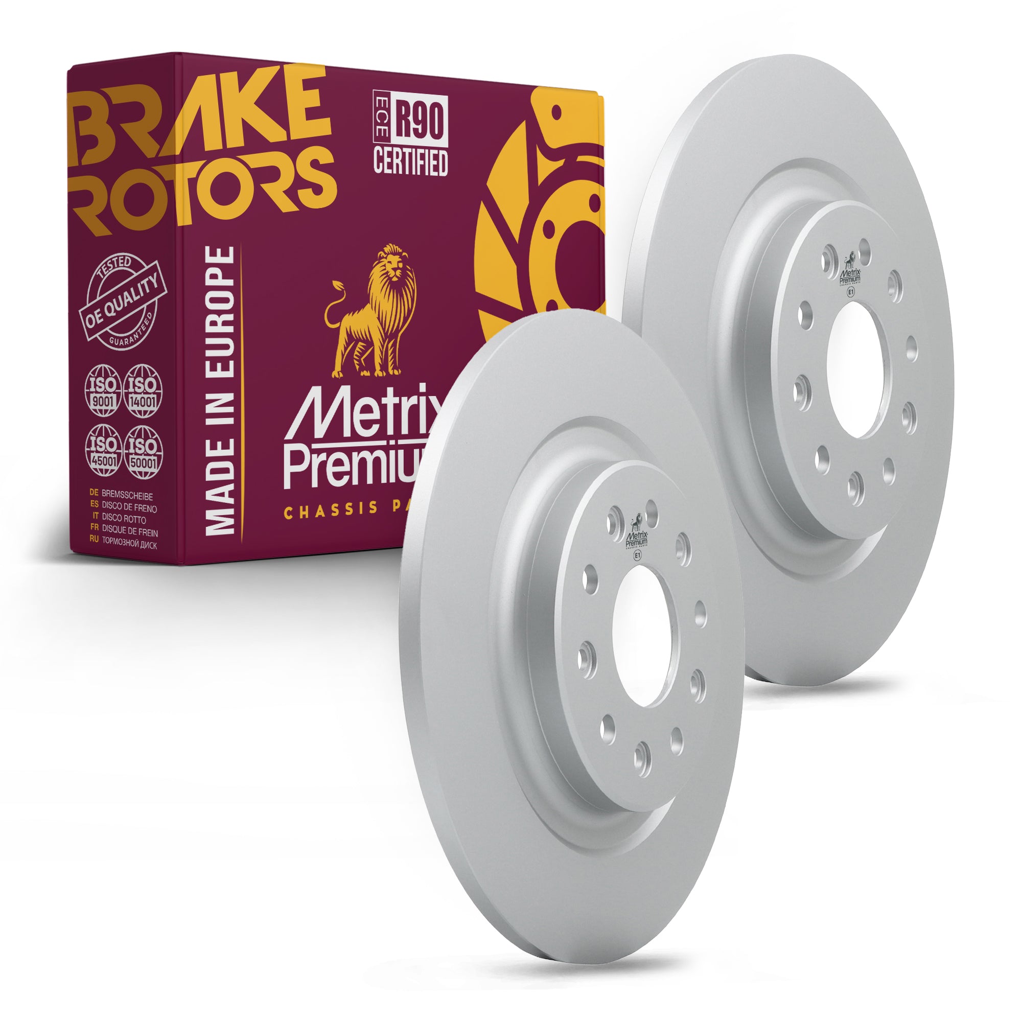 Metrix Premium Rear Disc Brake Rotor Kit 92428MT OEM fit auto parts
