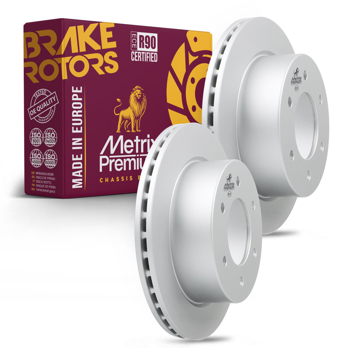 Metrix Premium Rear Disc Brake Rotor Kit 92429MT OEM fit auto parts