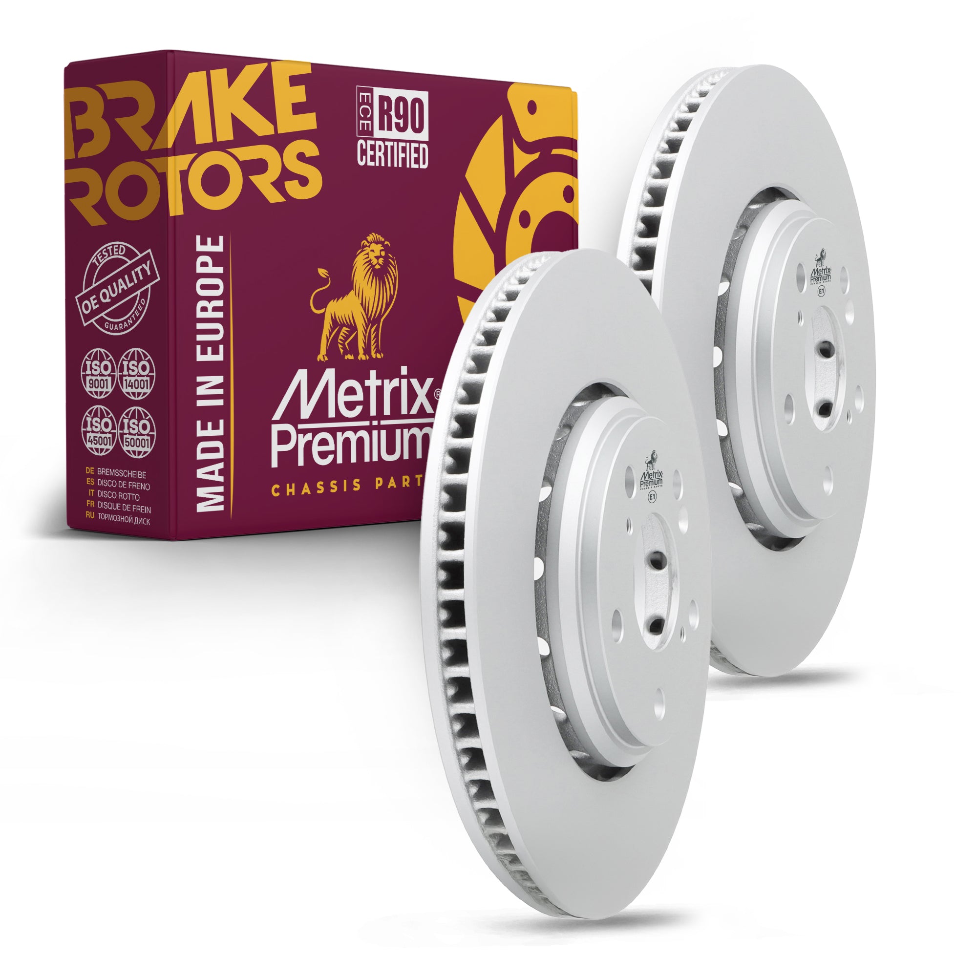 Metrix Premium Front Disc Brake Rotor Kit 92431MT OEM fit auto parts