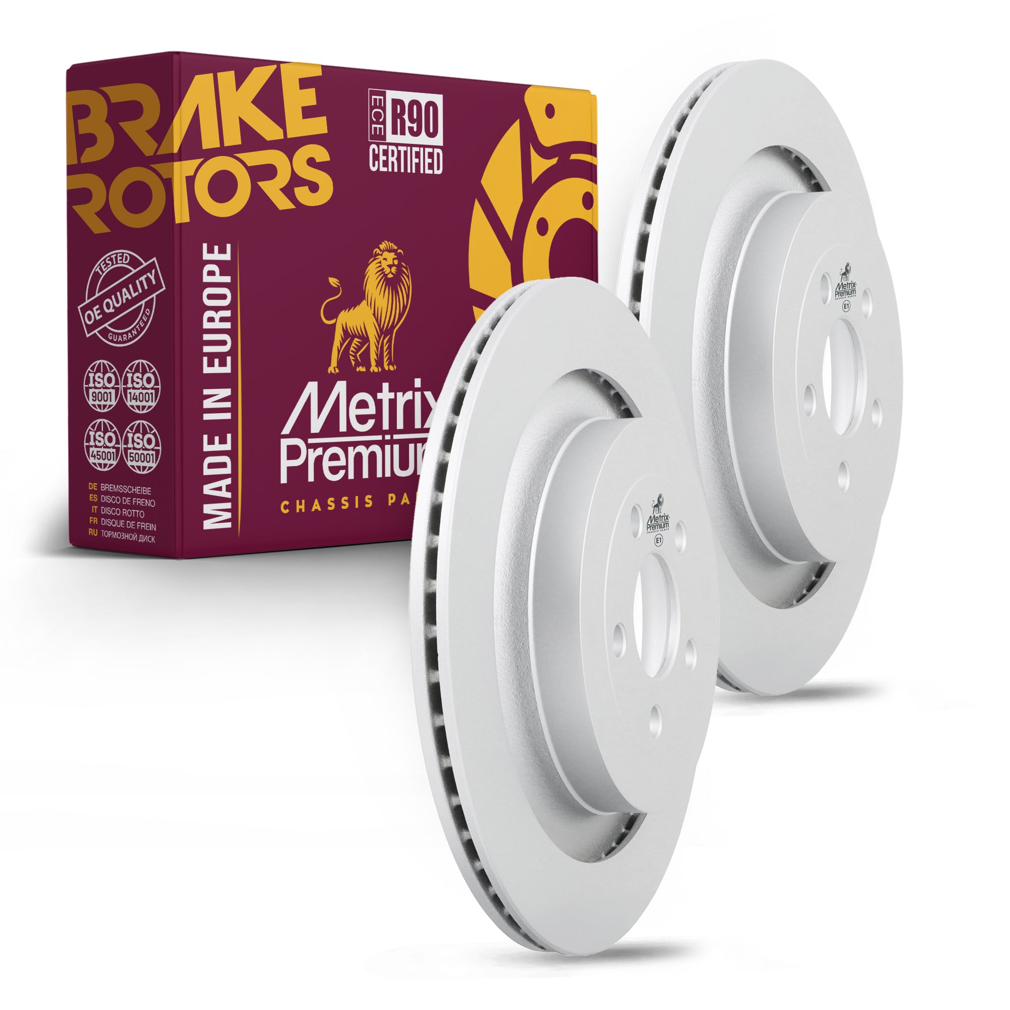 Metrix Premium Rear Disc Brake Rotor Kit 92432MT OEM fit auto parts