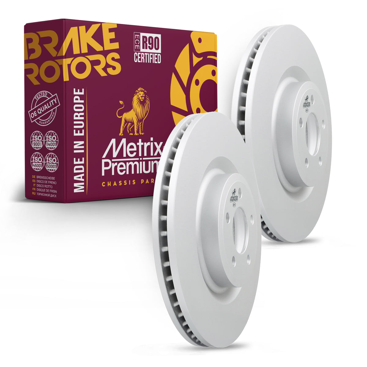 Metrix Premium Front Disc Brake Rotor Kit 92433MT OEM fit auto parts