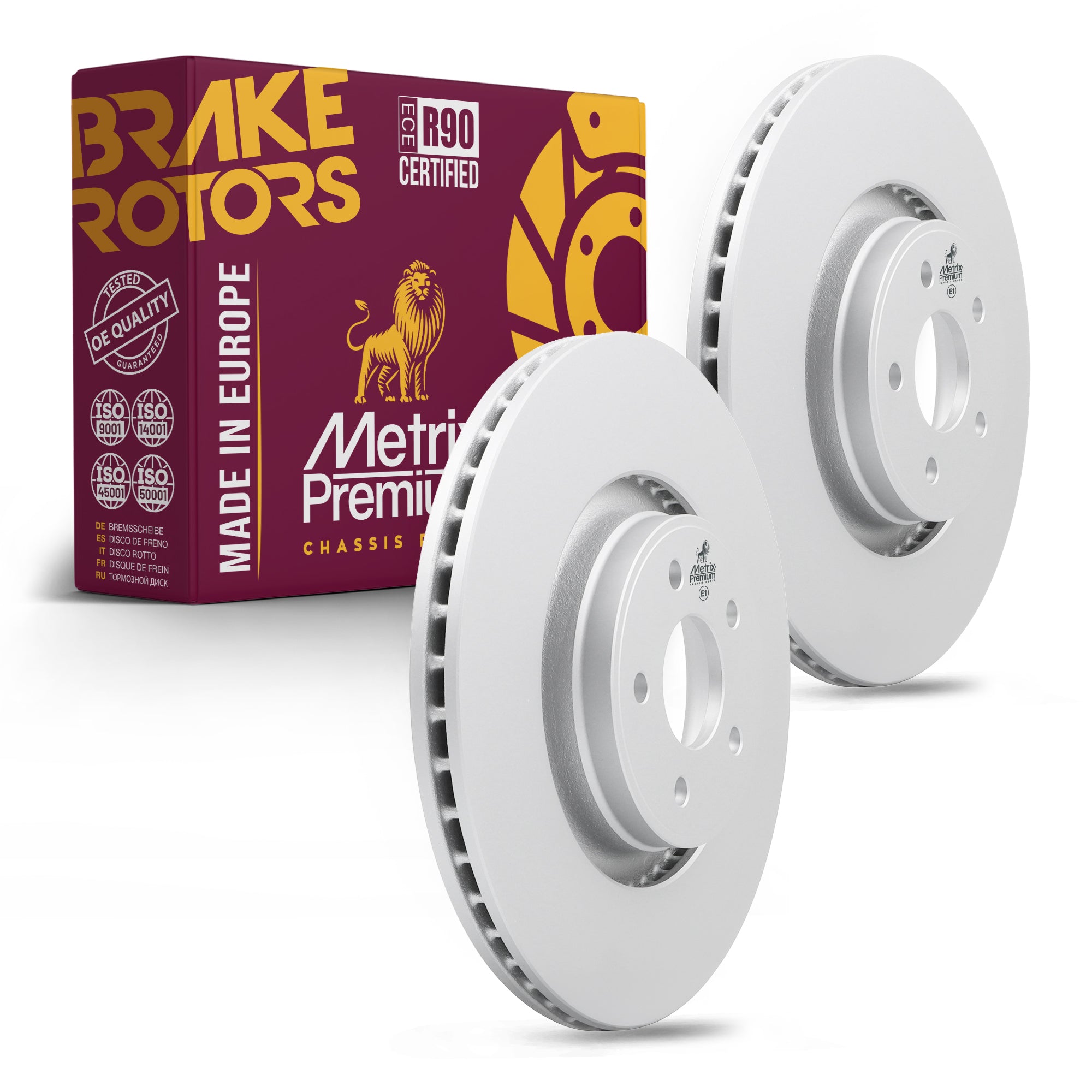 Metrix Premium Front Disc Brake Rotor Kit 92435MT OEM fit auto parts
