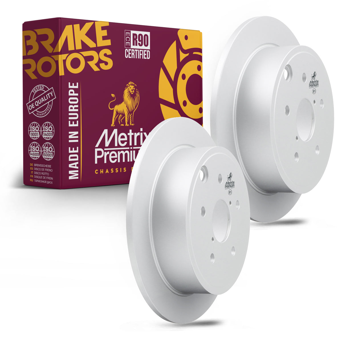 Metrix Premium Rear Disc Brake Rotor Kit 92437MT OEM fit auto parts