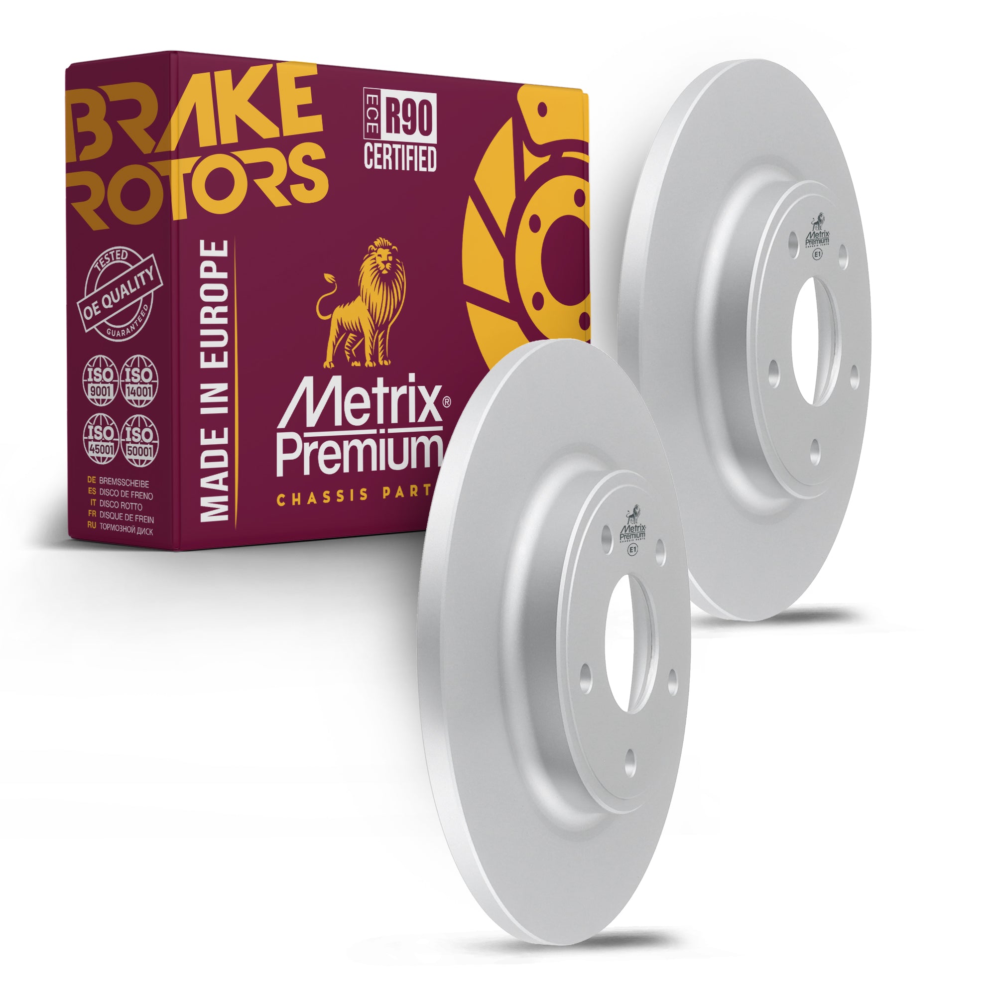 Metrix Premium Rear Disc Brake Rotor Kit 92438MT OEM fit auto parts