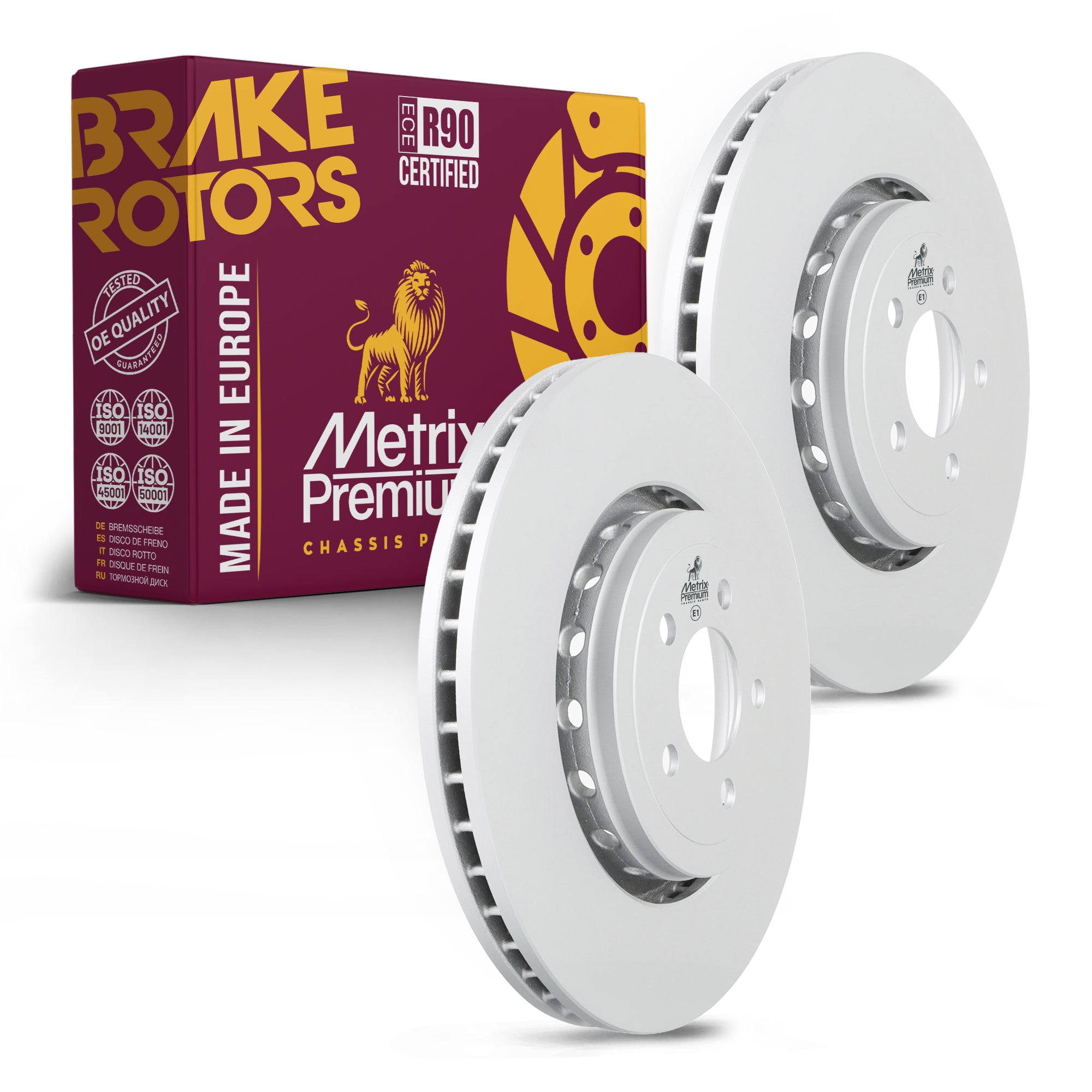 Metrix Premium Front Disc Brake Rotor Kit 92439MT OEM fit auto parts