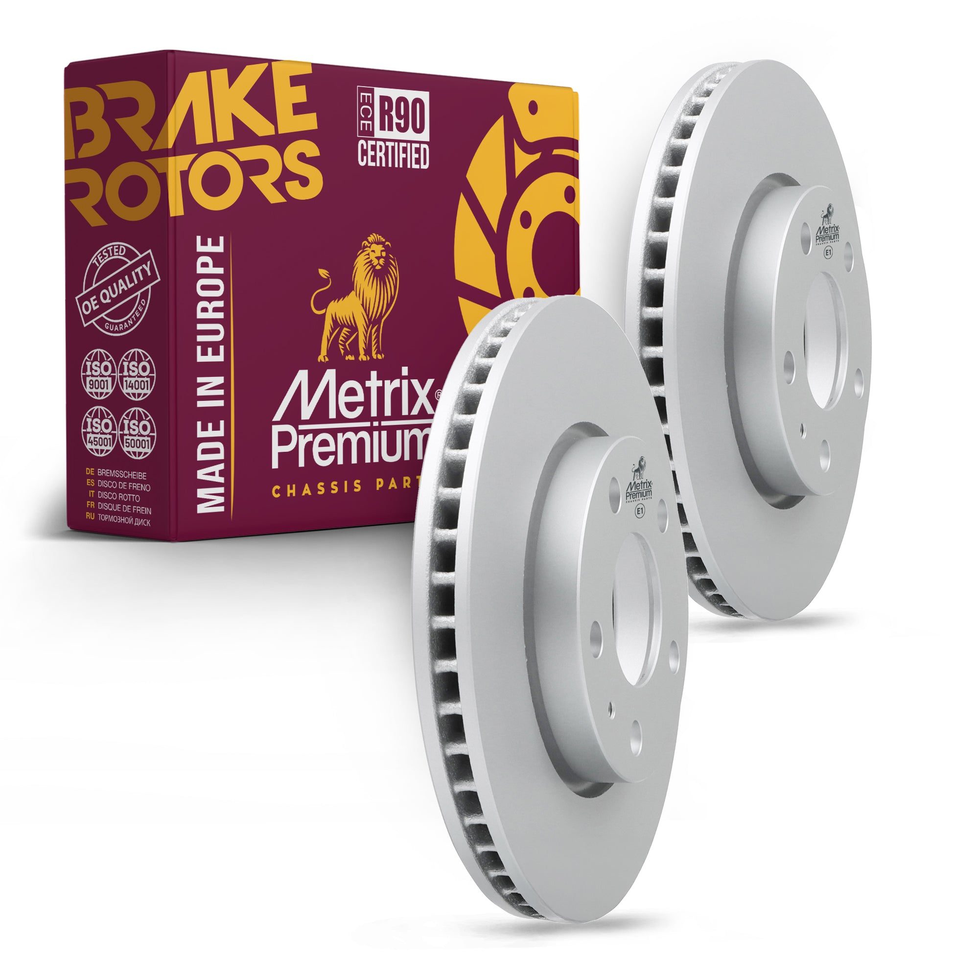 Metrix Premium Front Disc Brake Rotor Kit 92449MT OEM fit auto parts