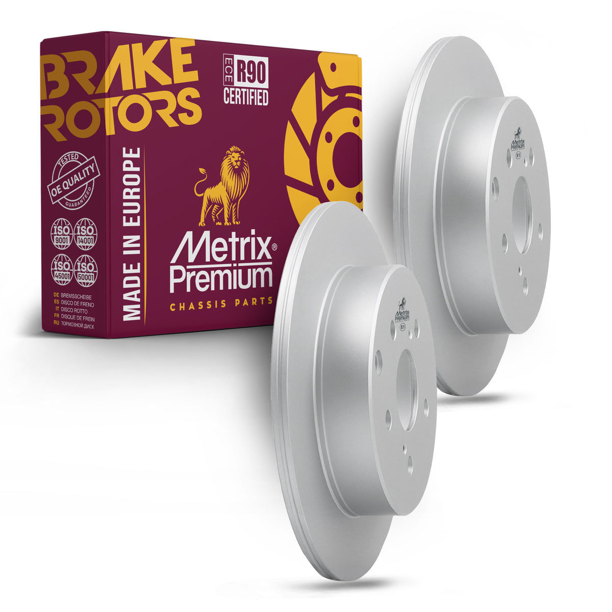 Metrix Premium Rear Disc Brake Rotor Kit 92467MT OEM fit auto parts