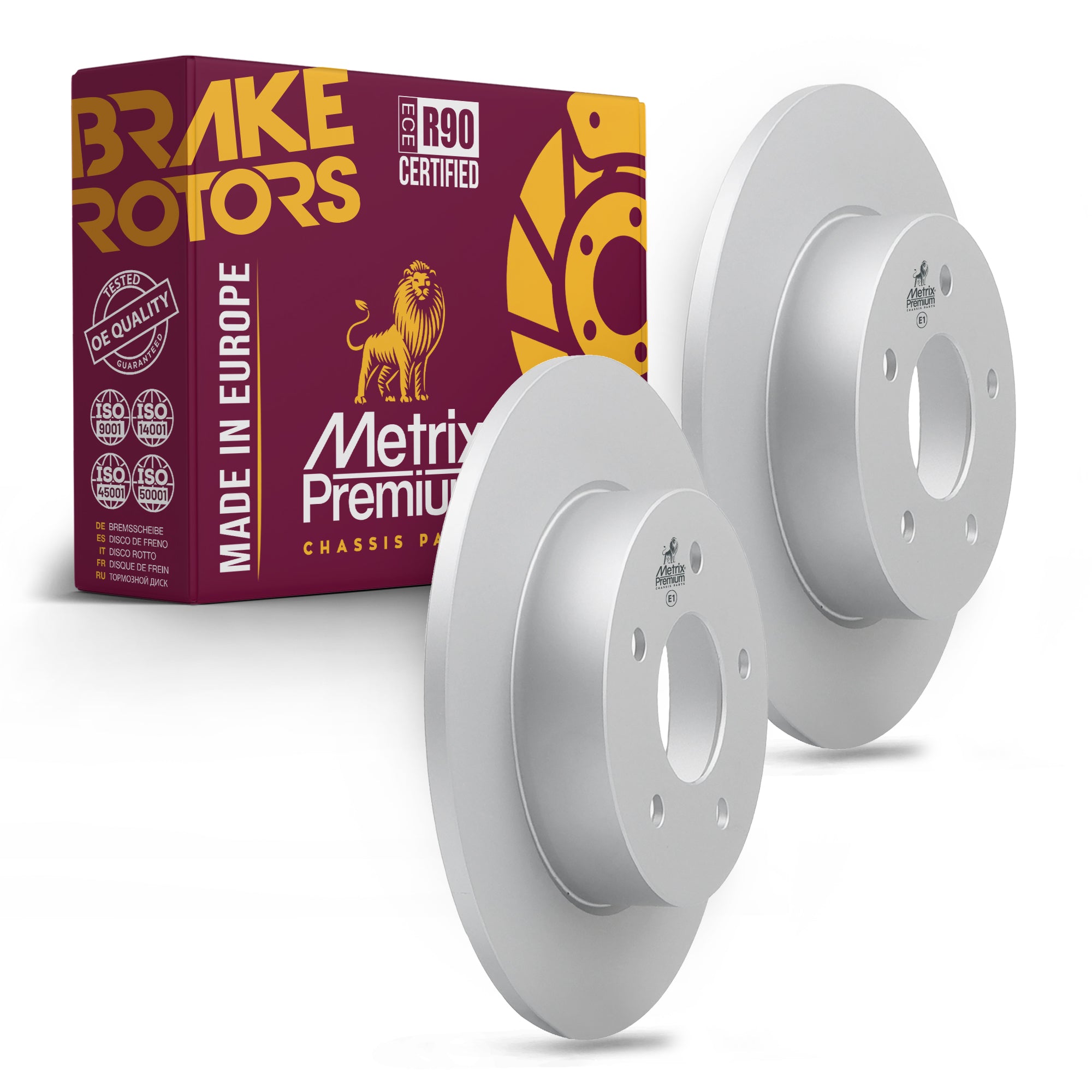 Metrix Premium Rear Disc Brake Rotor Kit 92469MT OEM fit auto parts
