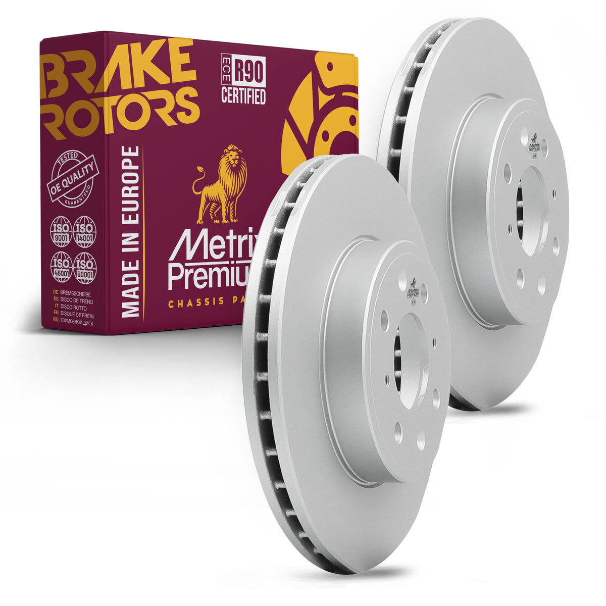 Metrix Premium Front Disc Brake Rotor Kit 92474MT OEM fit auto parts
