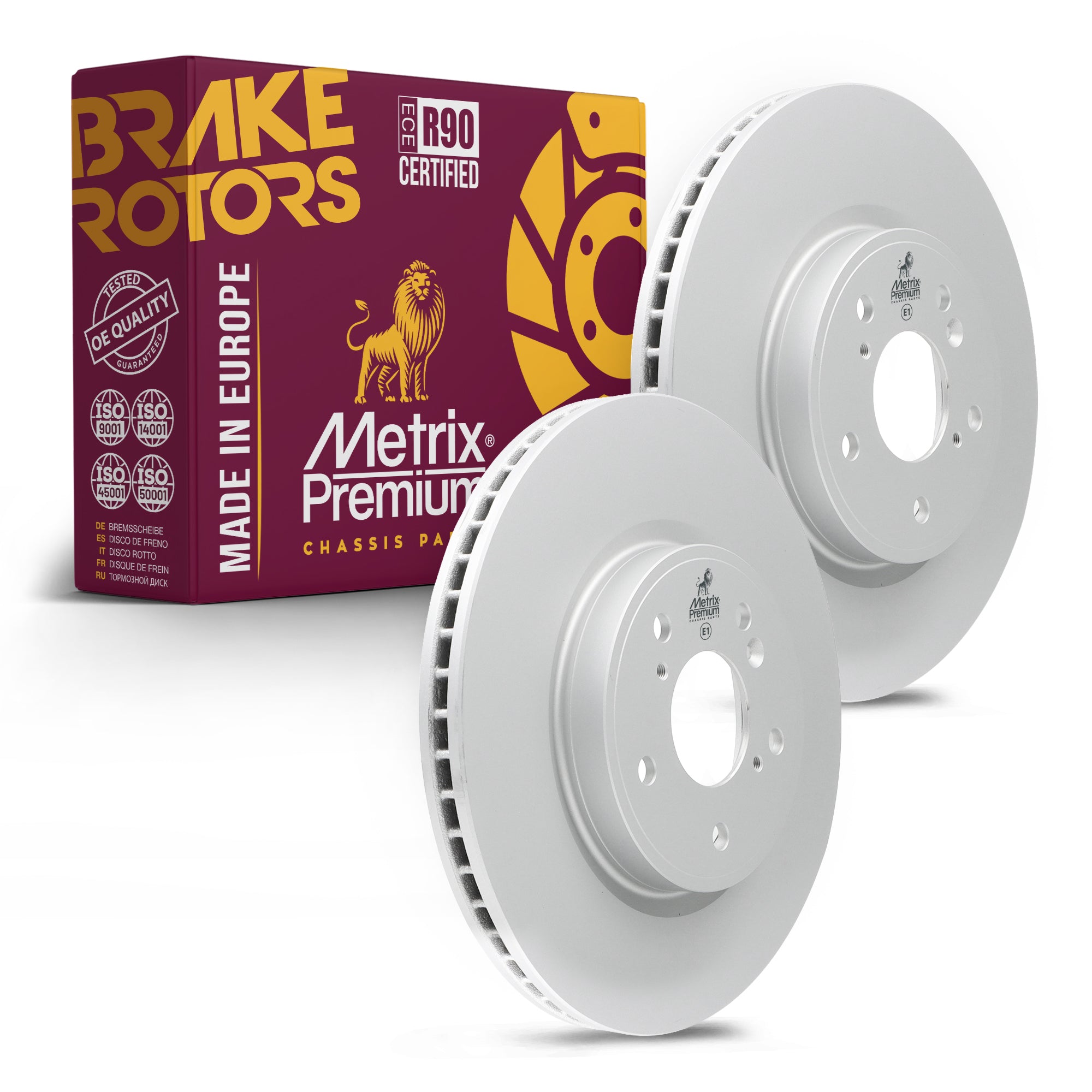 Metrix Premium Front Disc Brake Rotor Kit 92491MT OEM fit auto parts