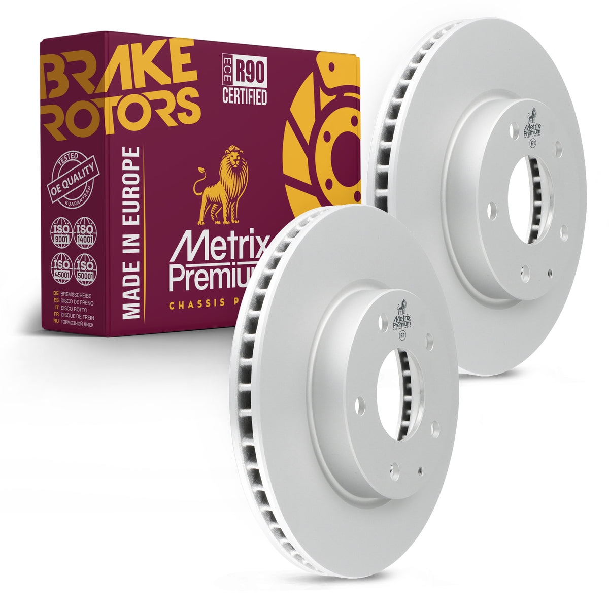 Metrix Premium Front Disc Brake Rotor Kit 92500MT OEM fit auto parts