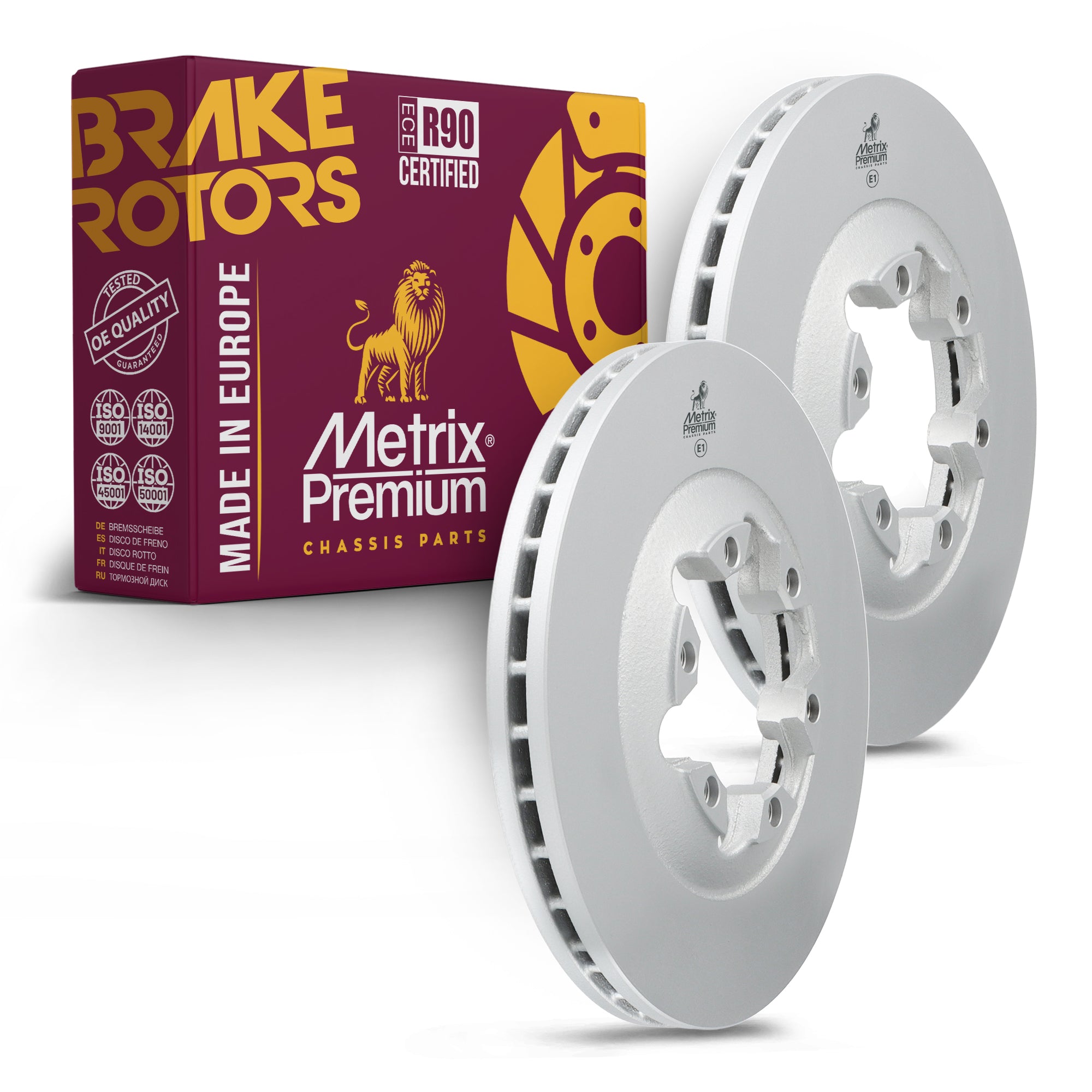 Metrix Premium Front Disc Brake Rotor Kit 92509MT OEM fit auto parts