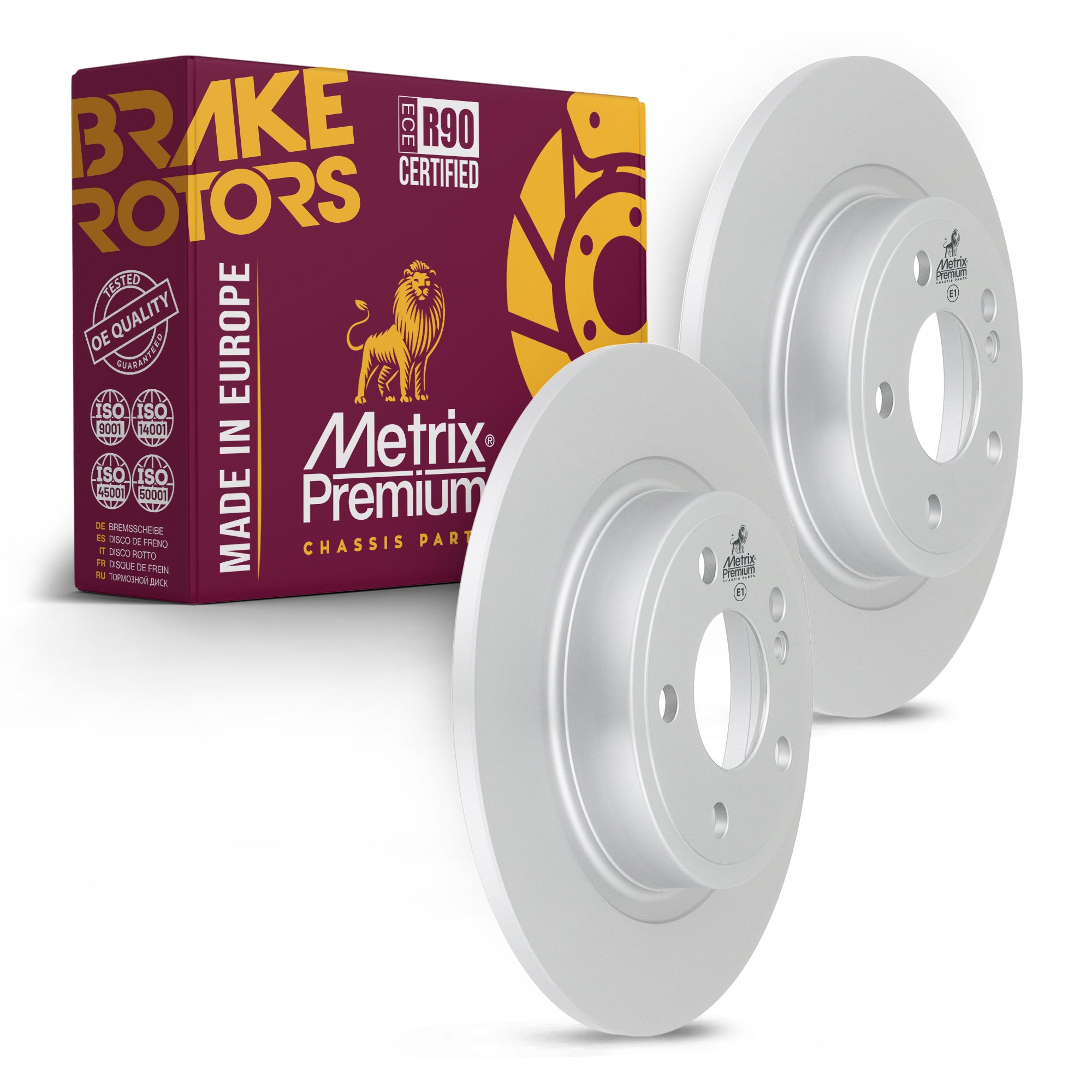 Metrix Premium Rear Disc Brake Rotor Kit 92510MT OEM fit auto parts