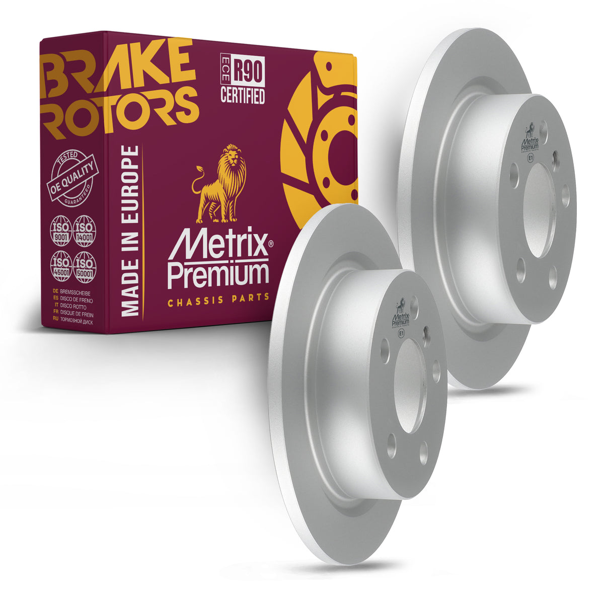 Metrix Premium Rear Disc Brake Rotor Kit 92511MT OEM fit auto parts