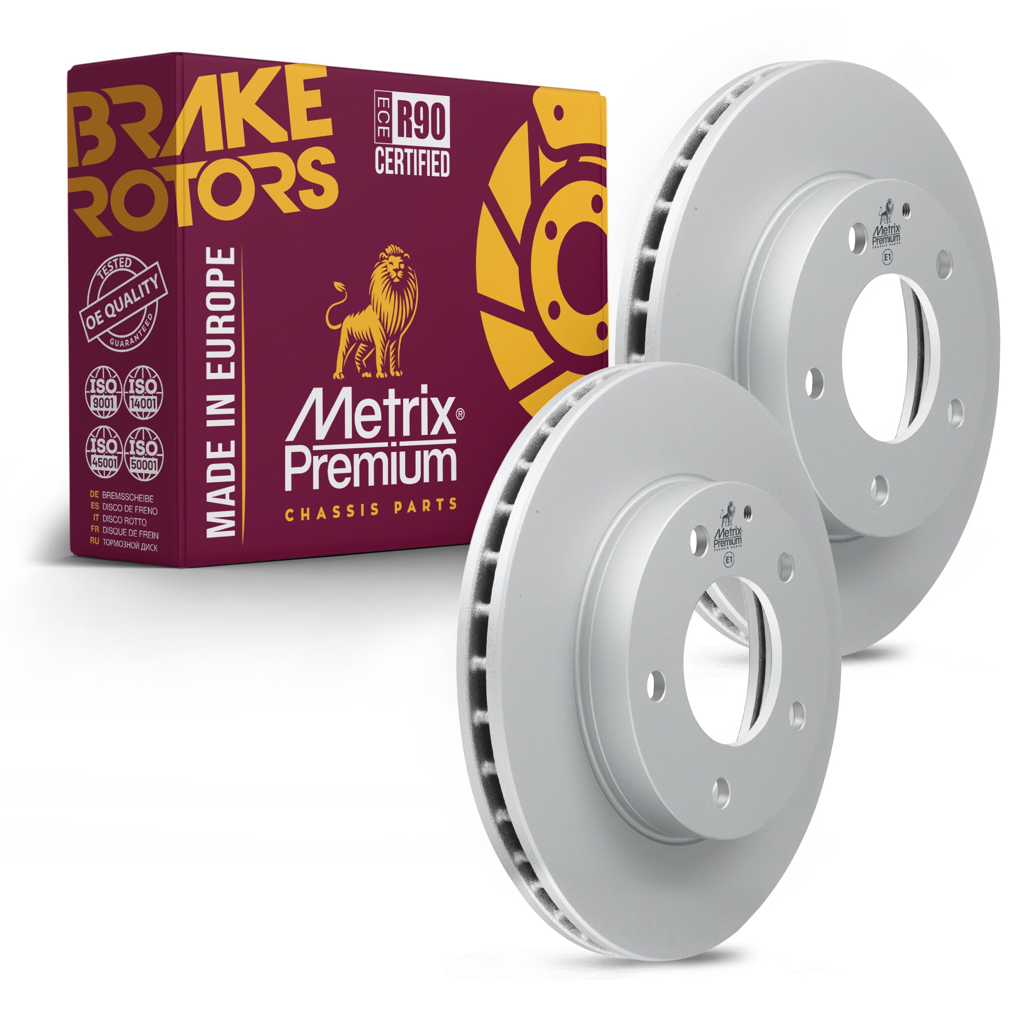 Metrix Premium Front Disc Brake Rotor Kit 92519MT OEM fit auto parts
